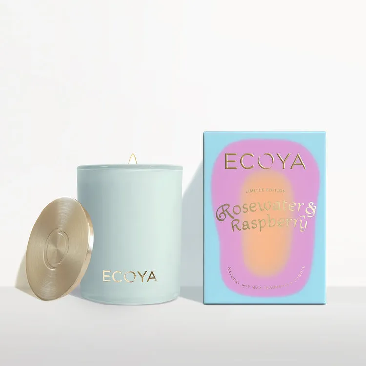 ECOYA Limited Edition Rosewater & Raspberry Madison Candle