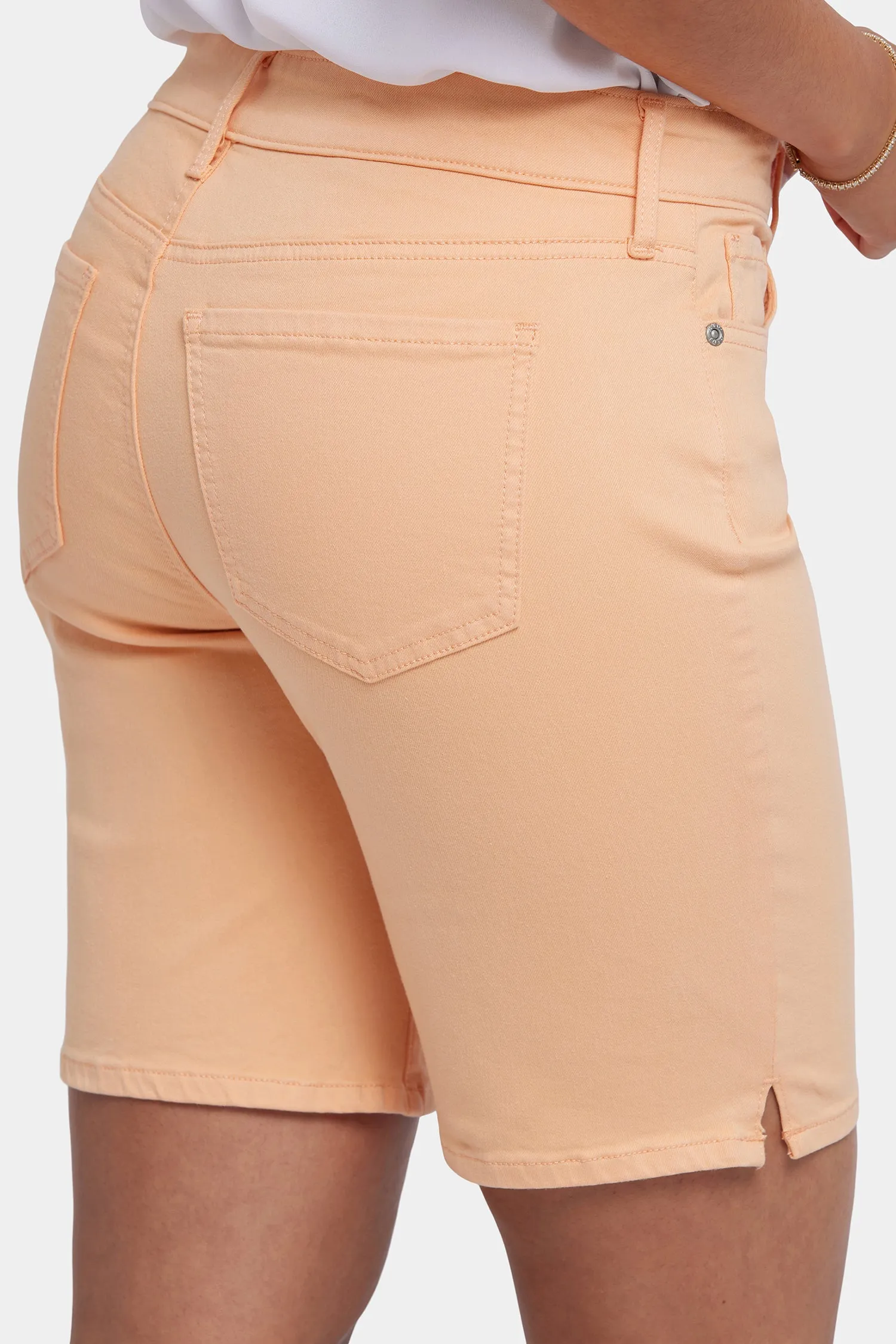 Ella Denim Shorts - Apricot Nectar