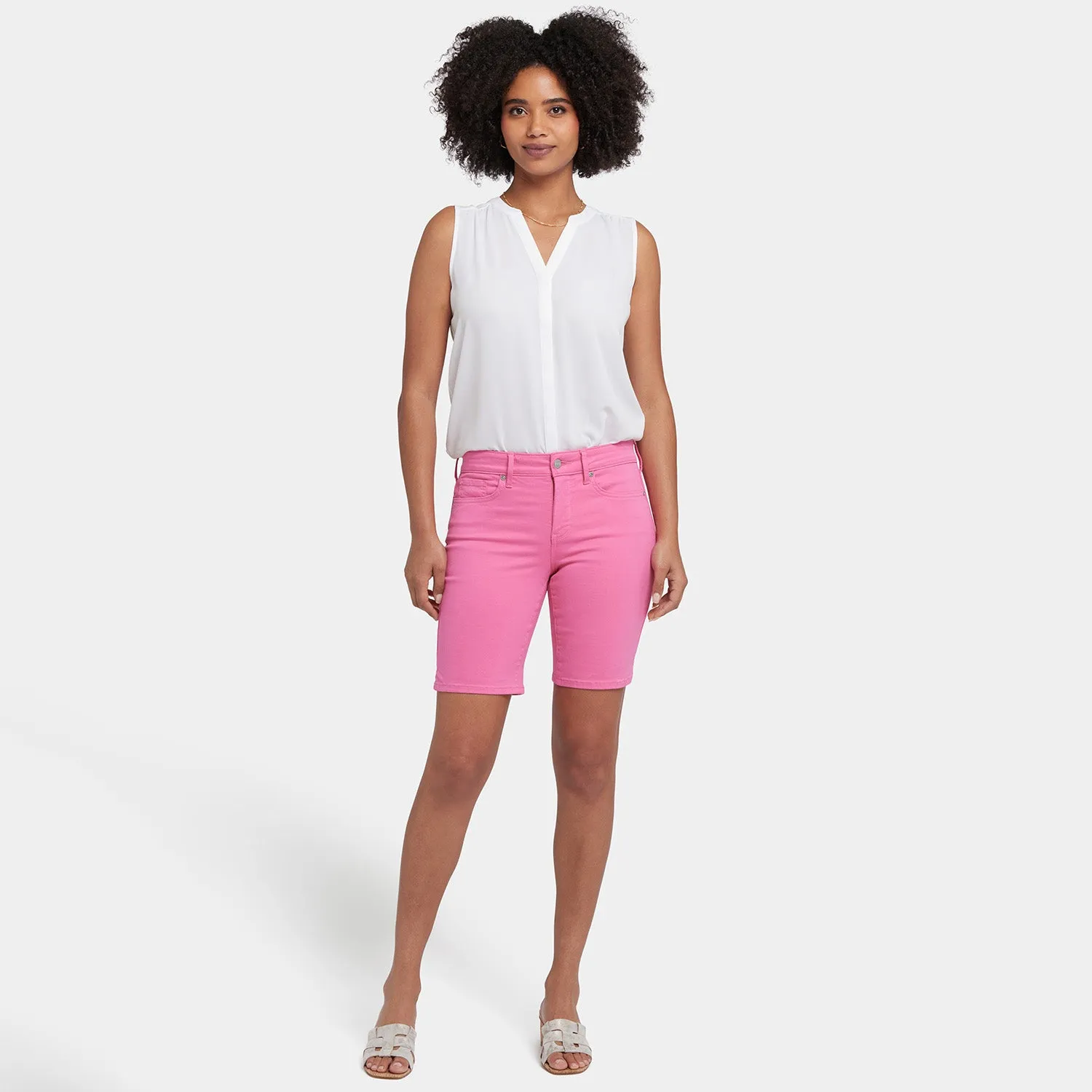 Ella Denim Shorts - Honeysuckle