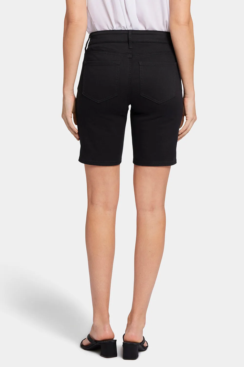 Ella Denim Shorts In Petite - Black