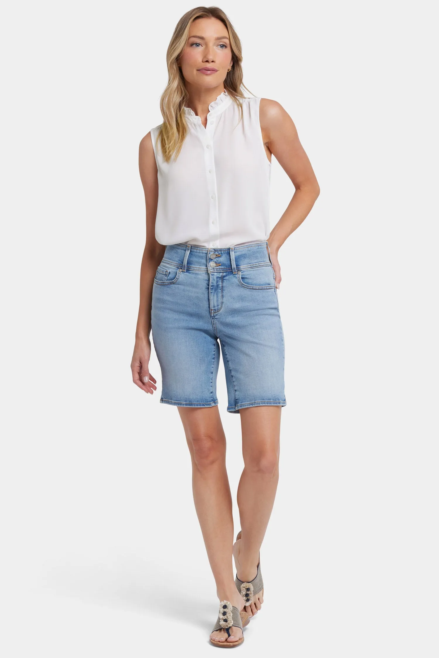 Ella Denim Shorts - Santiago Sea