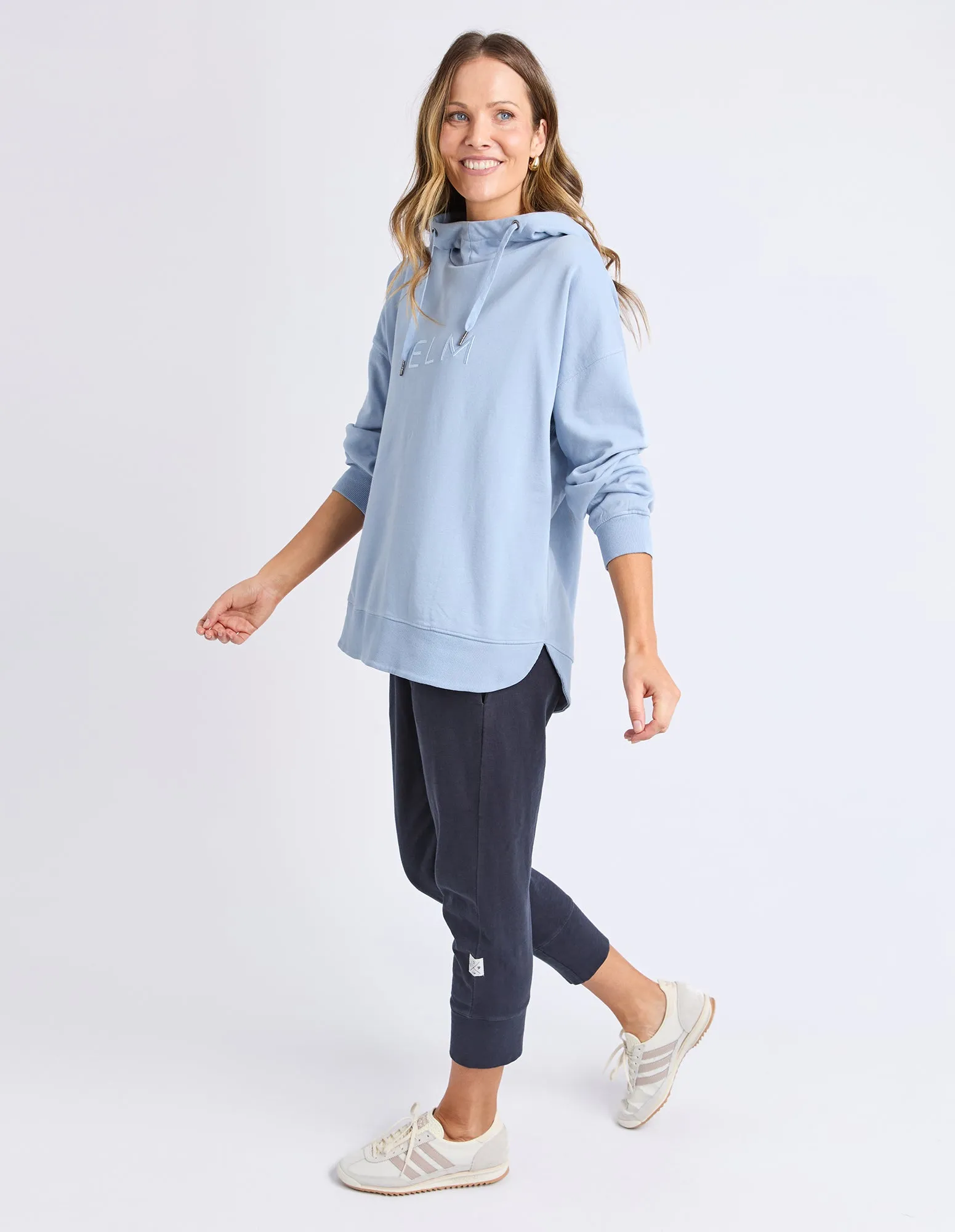 Elm Established Hoodie Sky Blue