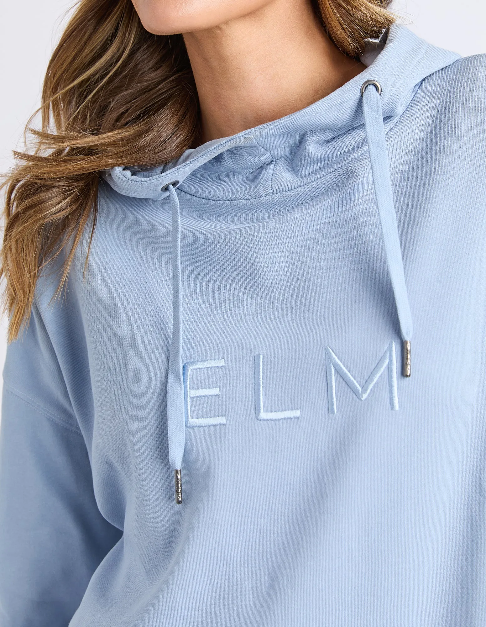 Elm Established Hoodie Sky Blue