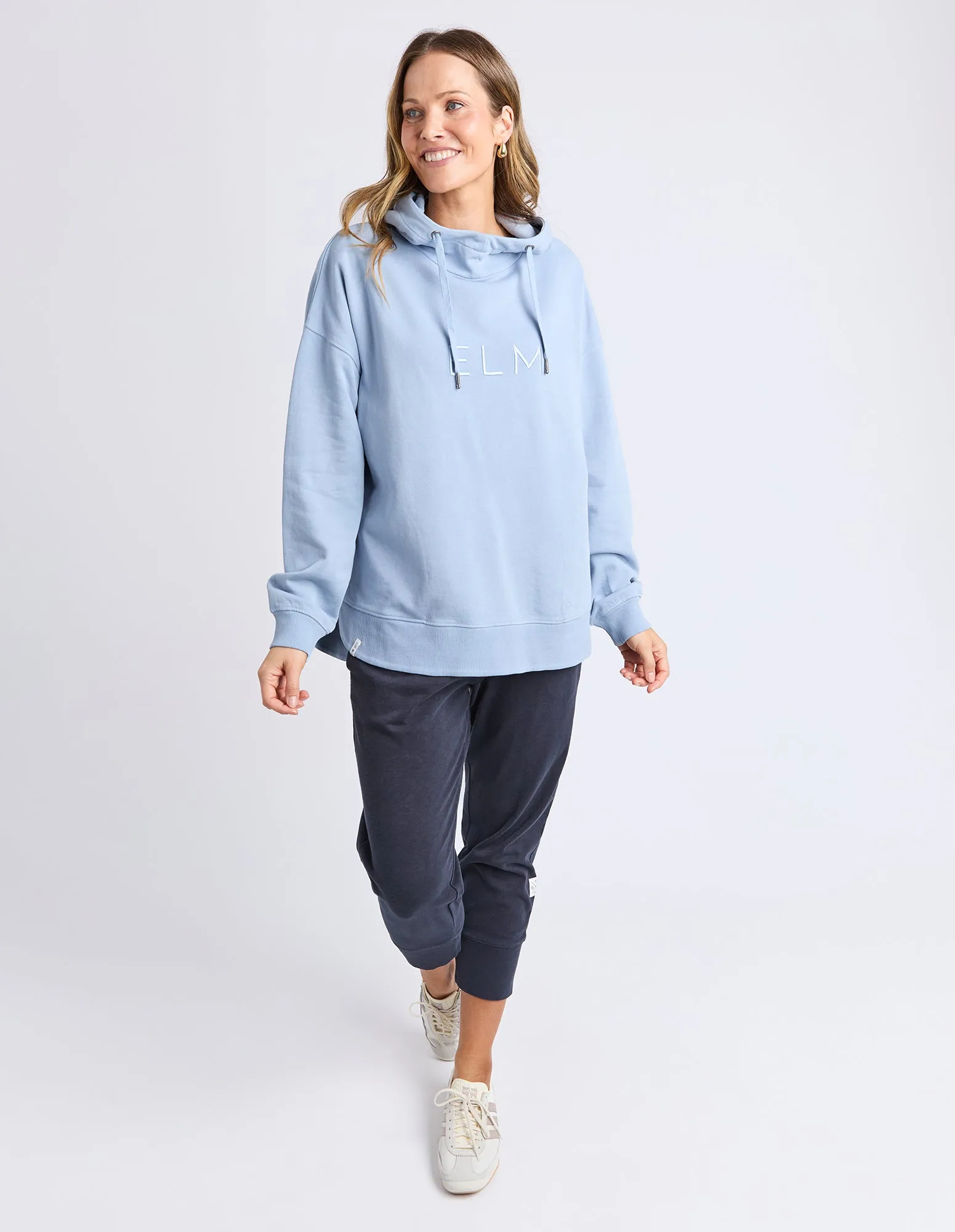 Elm Established Hoodie Sky Blue