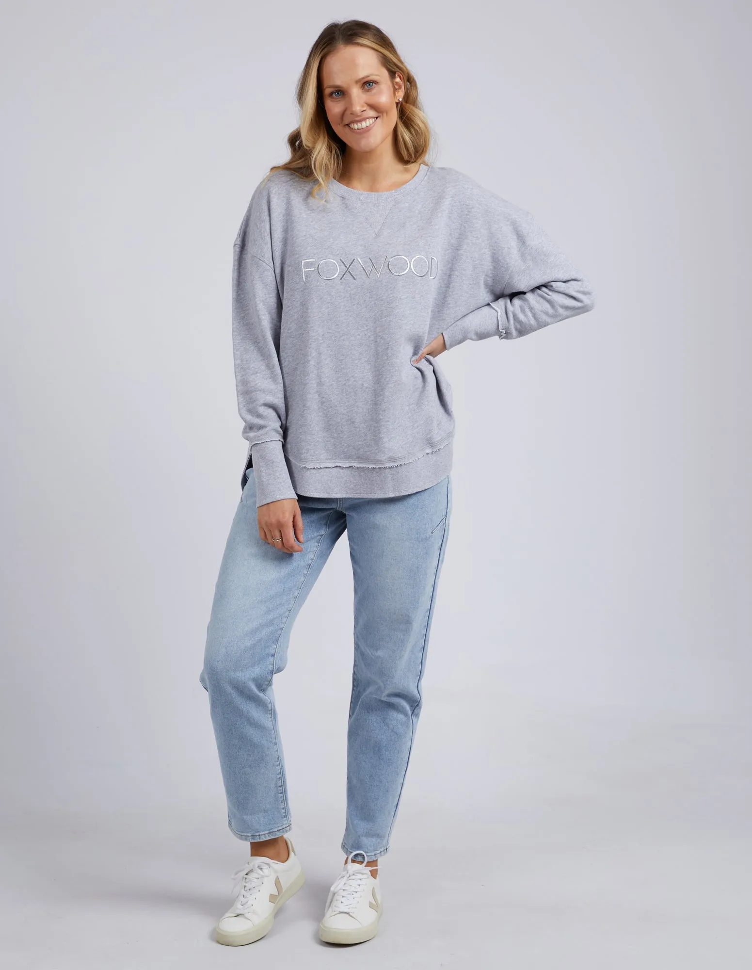 Foxwood Simplified Crew Grey Marle