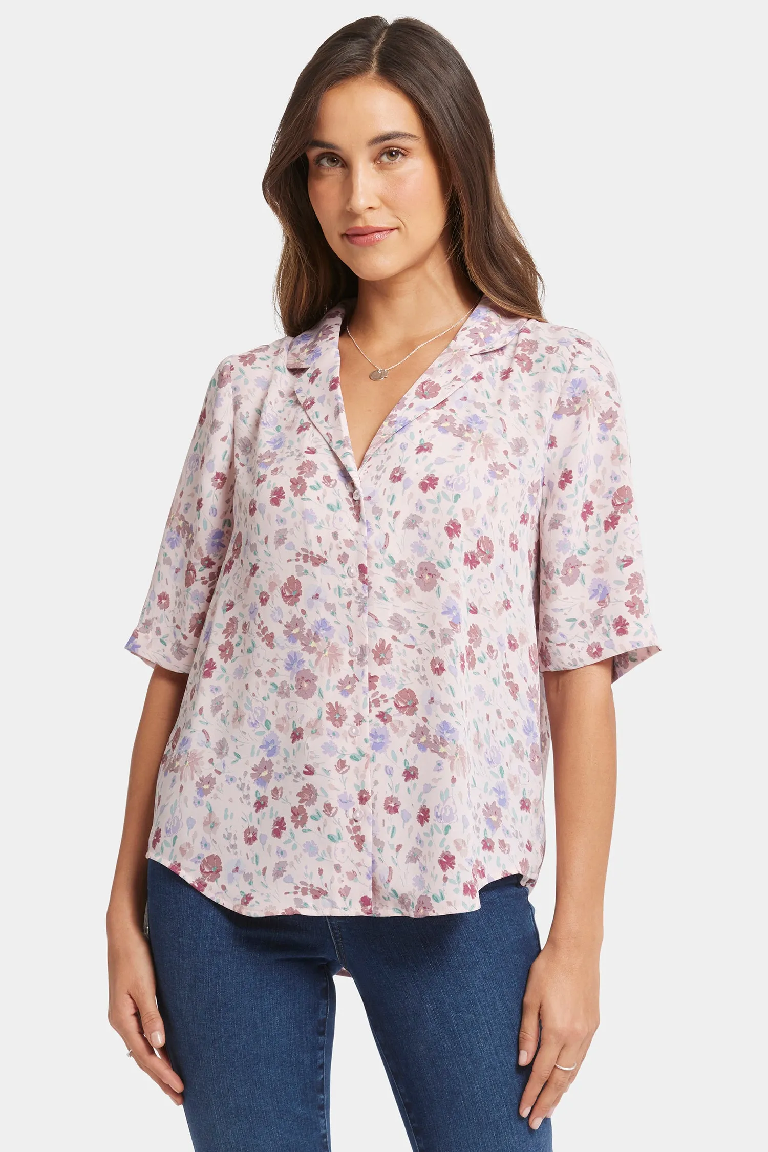 Gabrielle Short Sleeved Blouse - Crystal Peaks