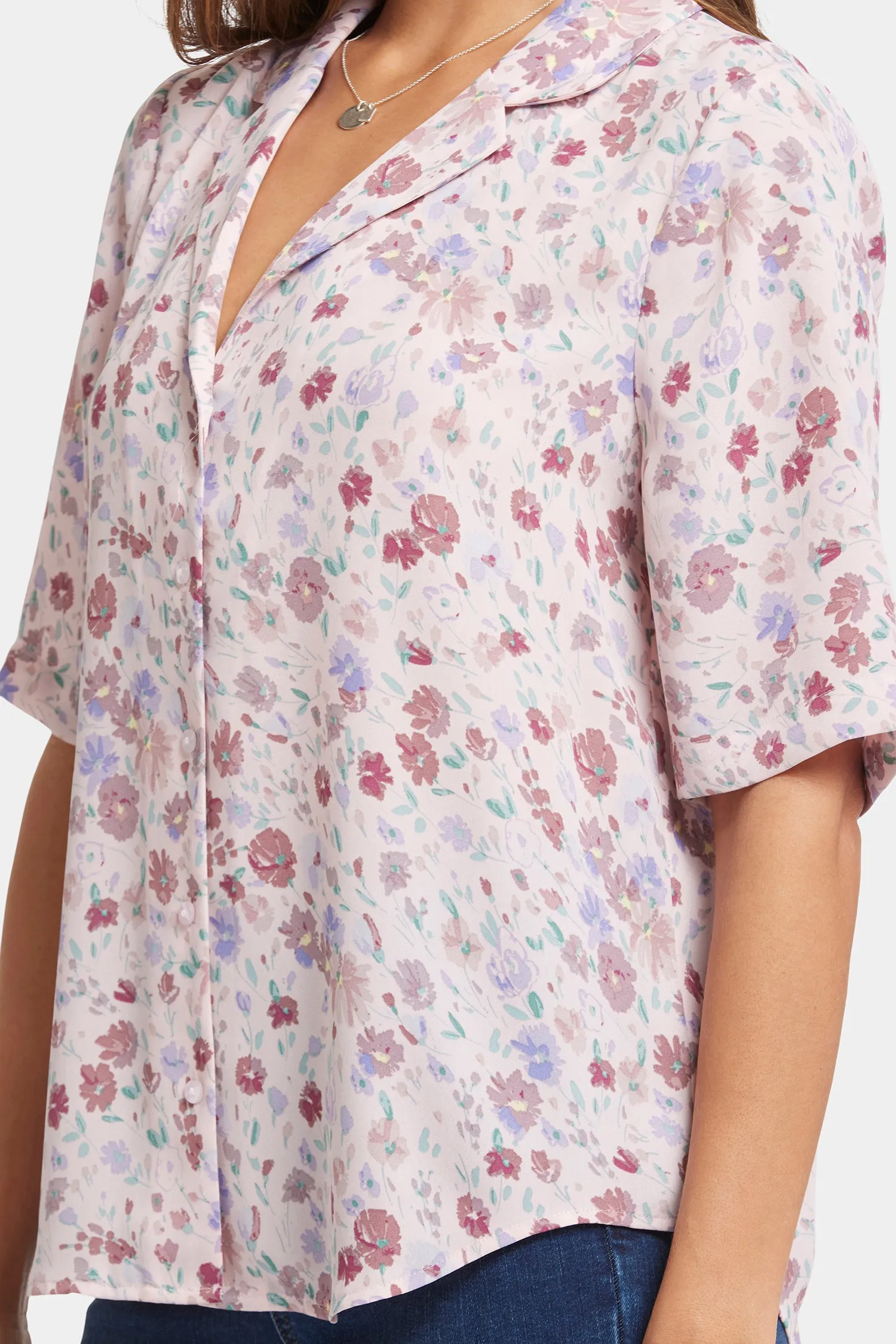 Gabrielle Short Sleeved Blouse - Crystal Peaks