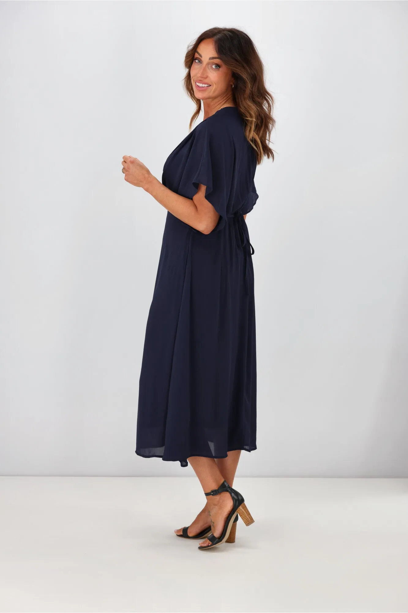 Gloss By Shine On Jordyn Empire Line Dress Midnight
