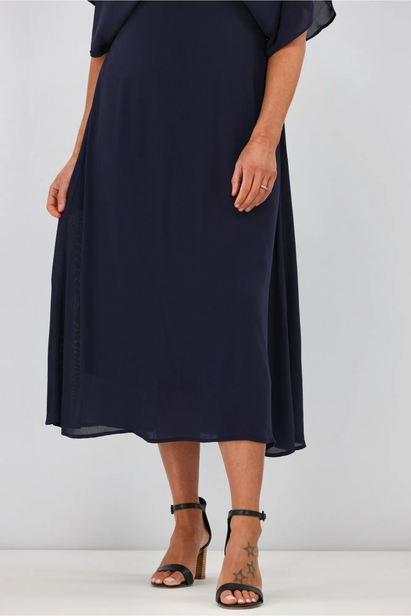 Gloss By Shine On Jordyn Empire Line Dress Midnight