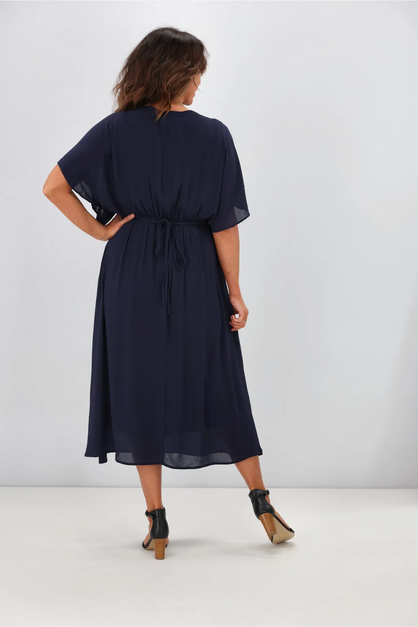 Gloss By Shine On Jordyn Empire Line Dress Midnight