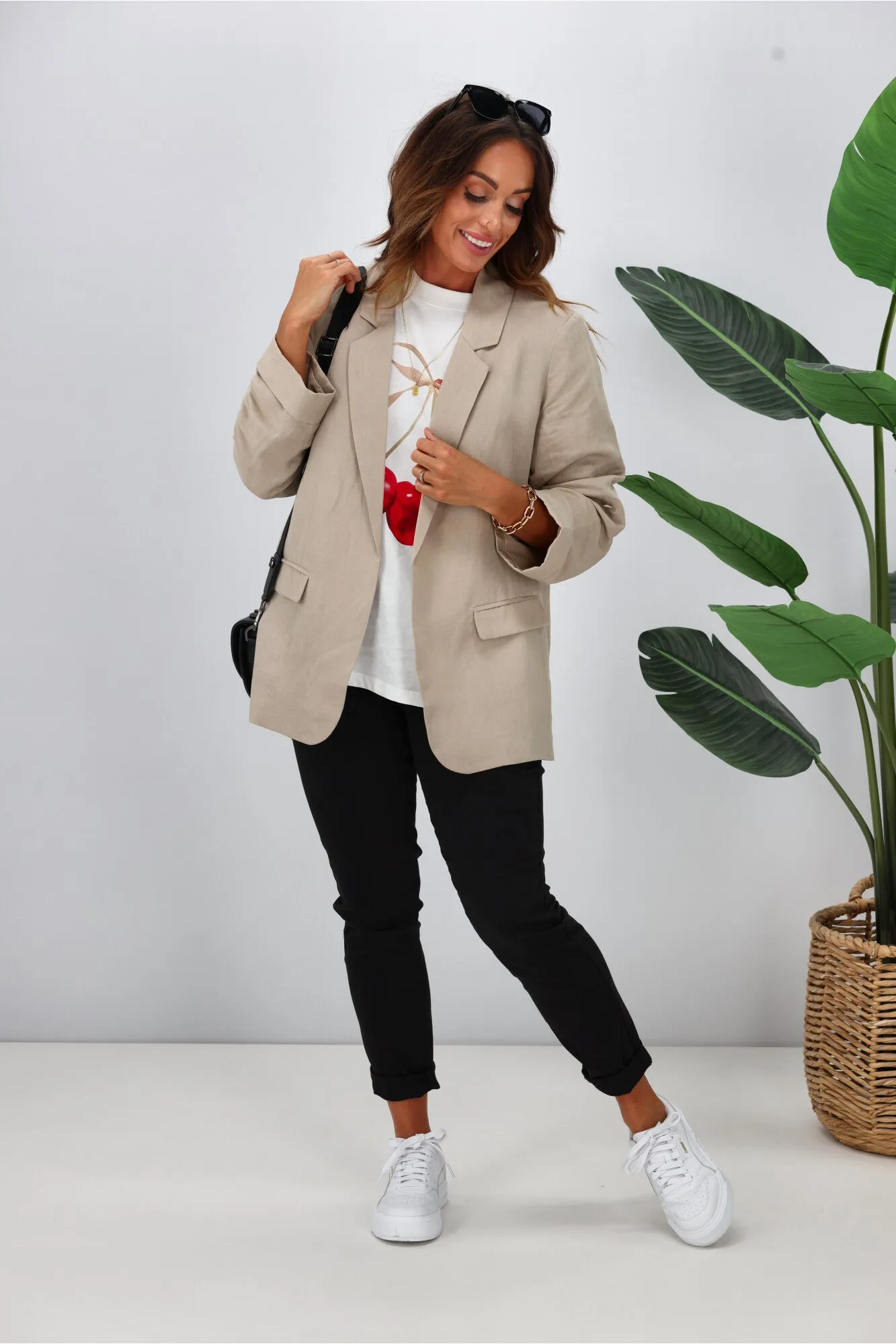 Gloss by Shine On Leone Blazer Natural