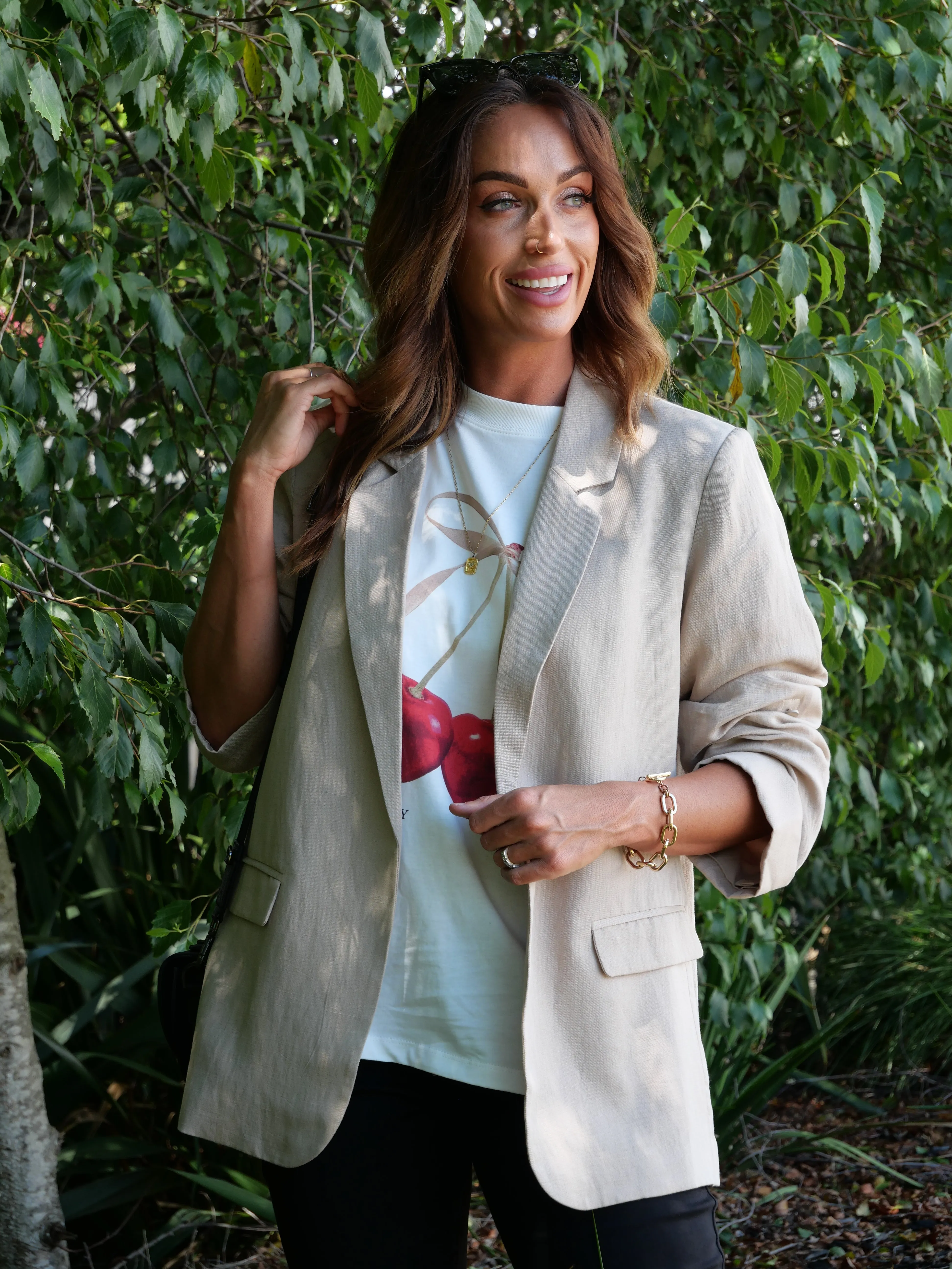 Gloss by Shine On Leone Blazer Natural