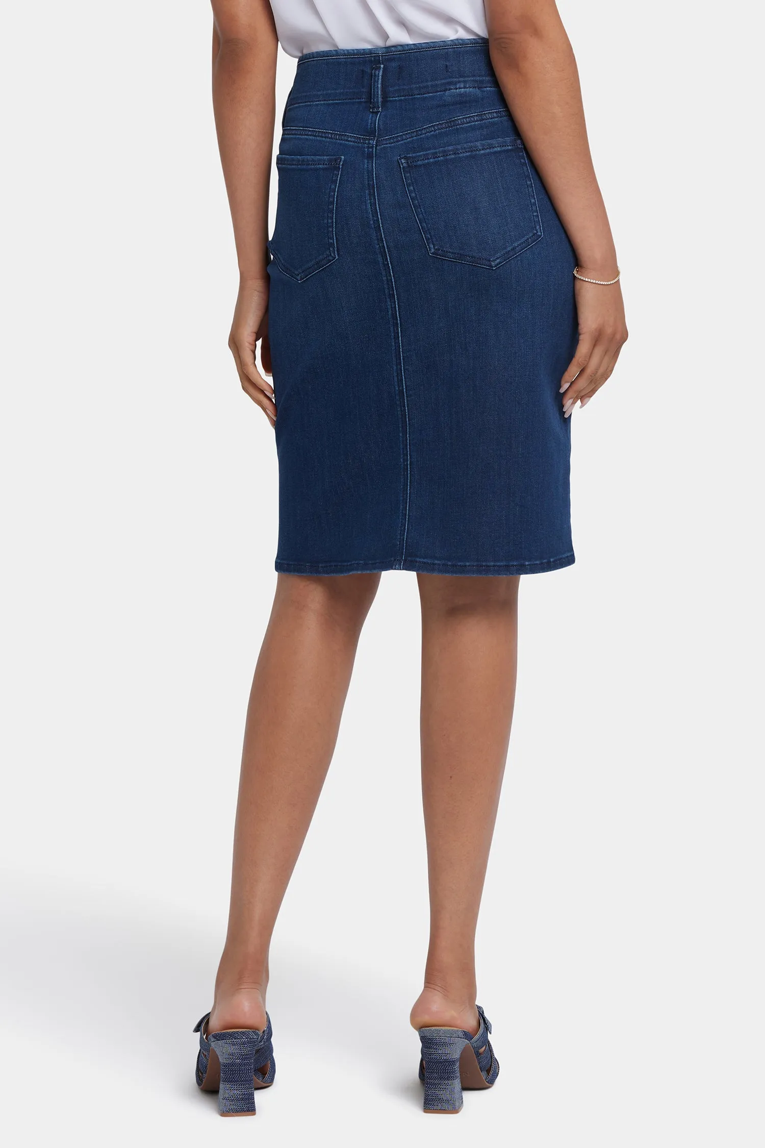 High Waist Skirt - Ibiza Blues