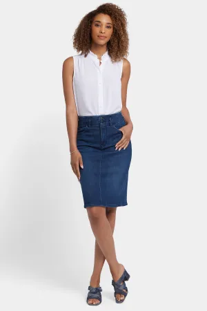 High Waist Skirt - Ibiza Blues