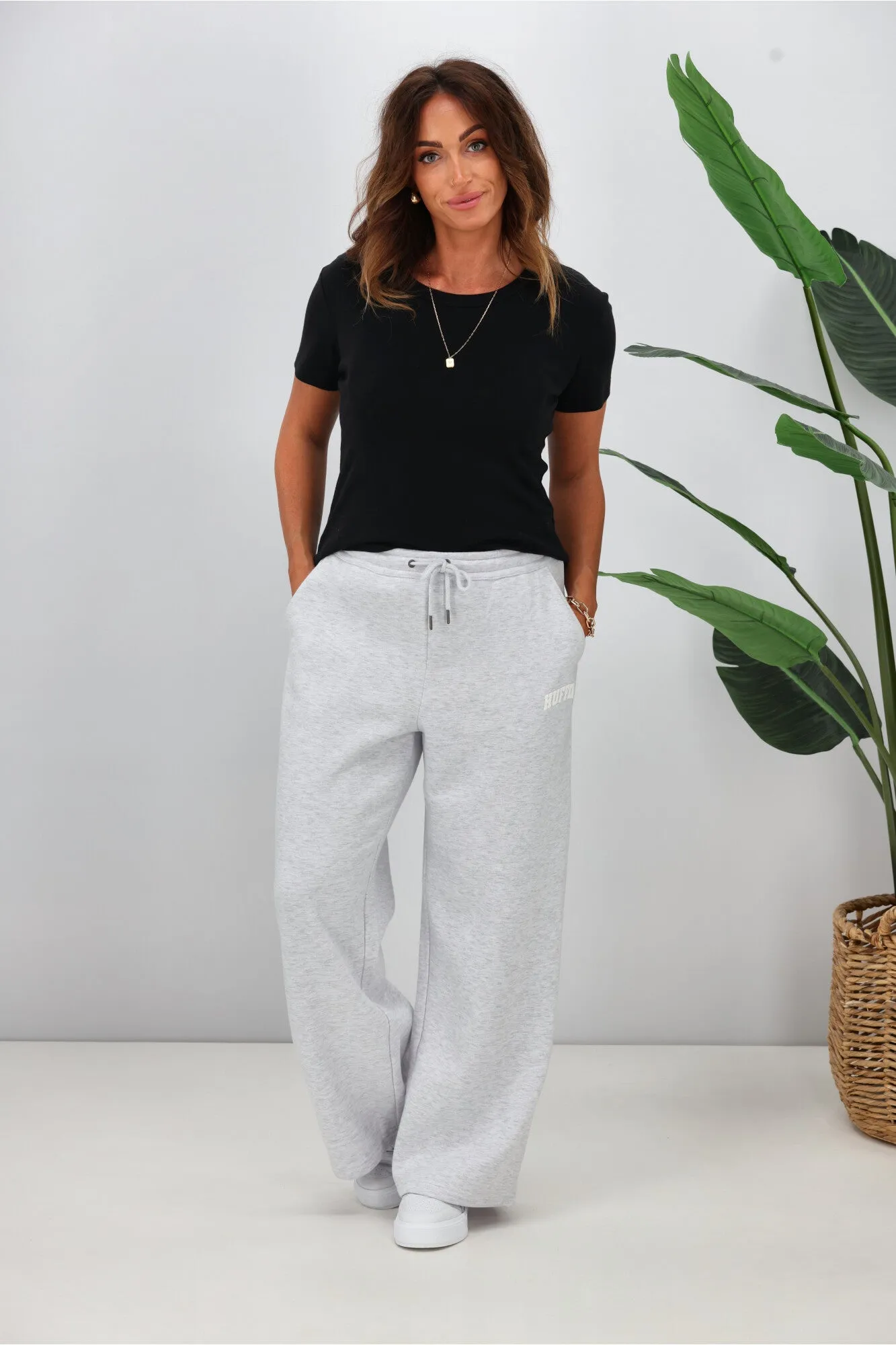 Huffer Easy Trackpant Silver Marle