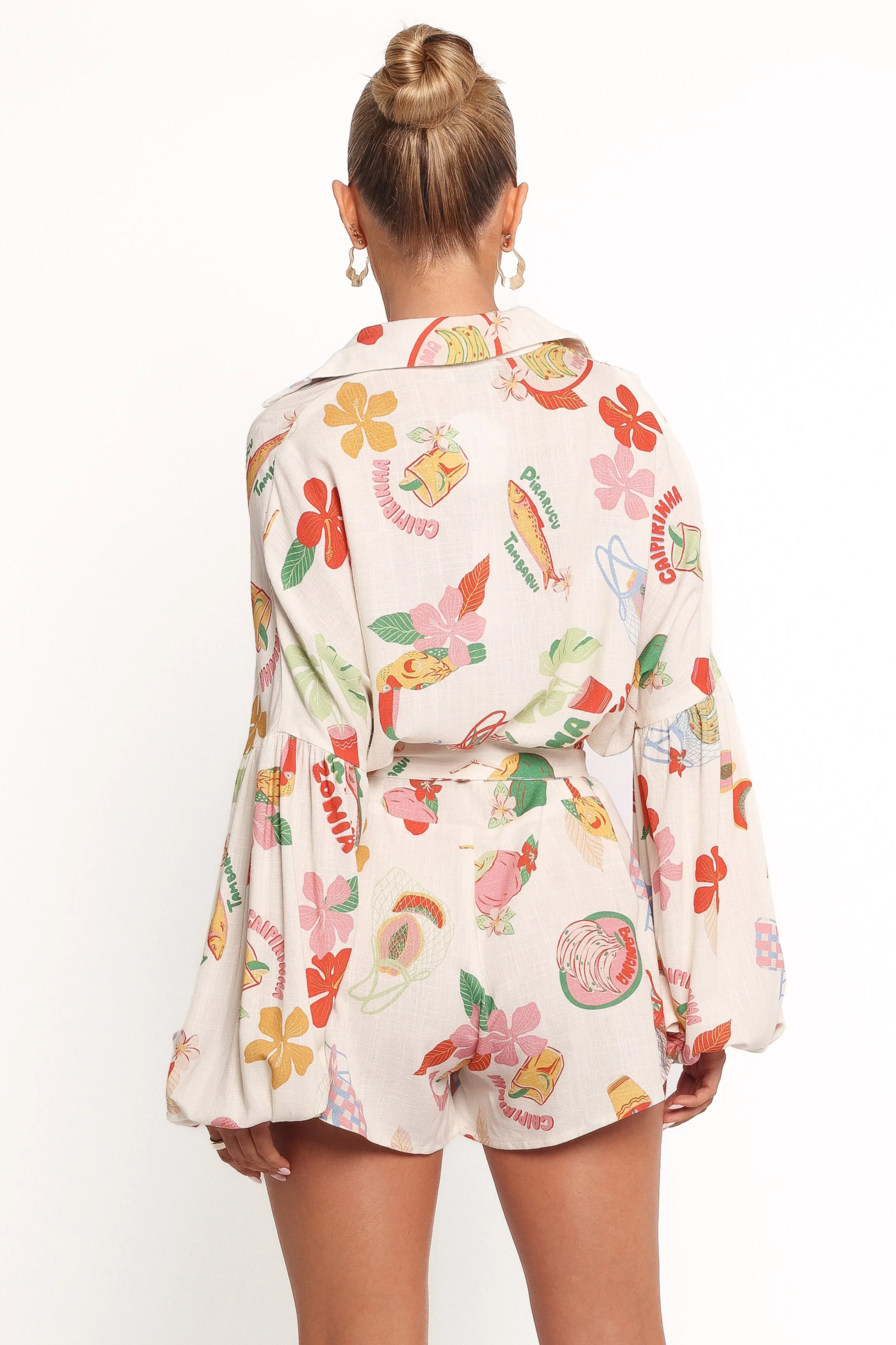 Jillia Long Sleeve Playsuit - Alfresco