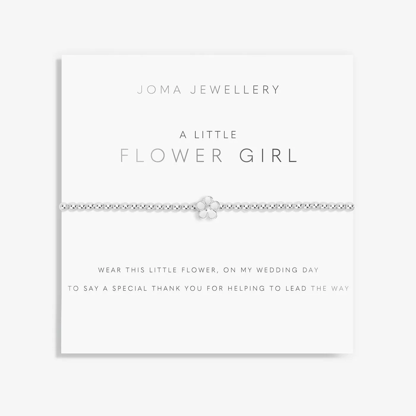 Joma Jewellery Childrens A Little Flower Girl Bracelet