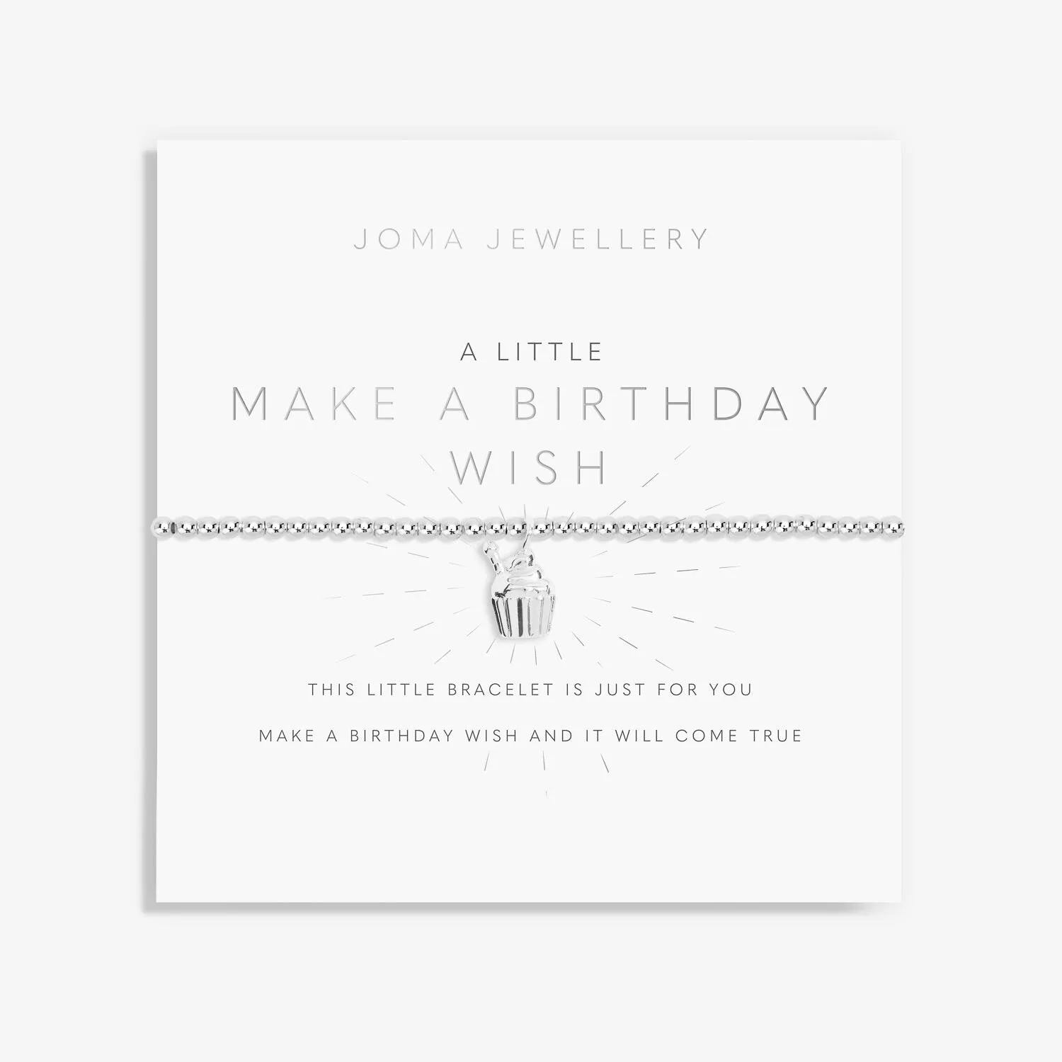 Joma Jewellery Childrens A Little Make A birthday Wish Bracelet