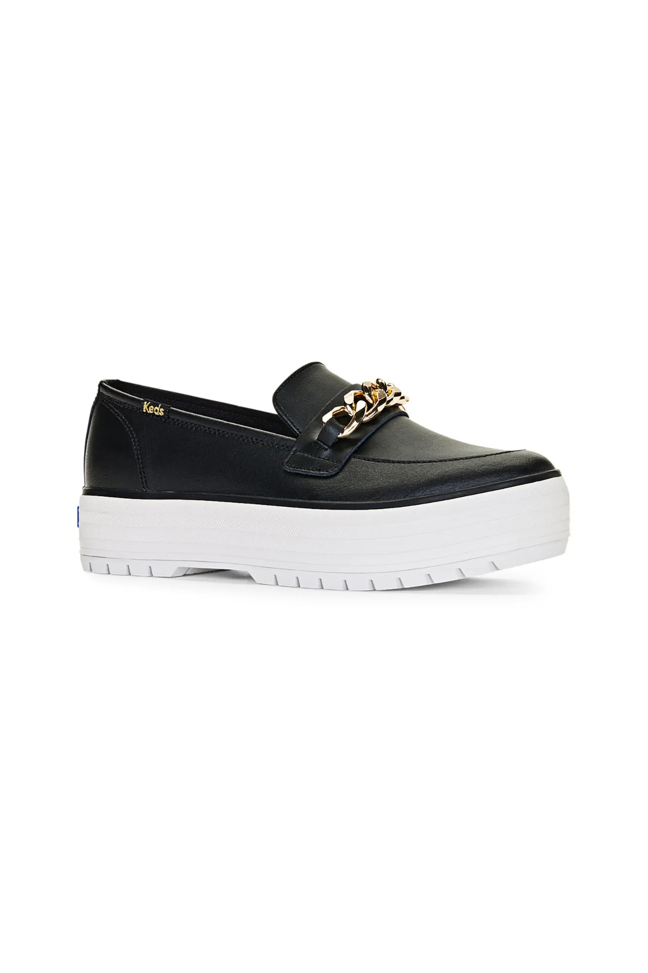 Keds Triple Decker Loafer Lug Black Gold