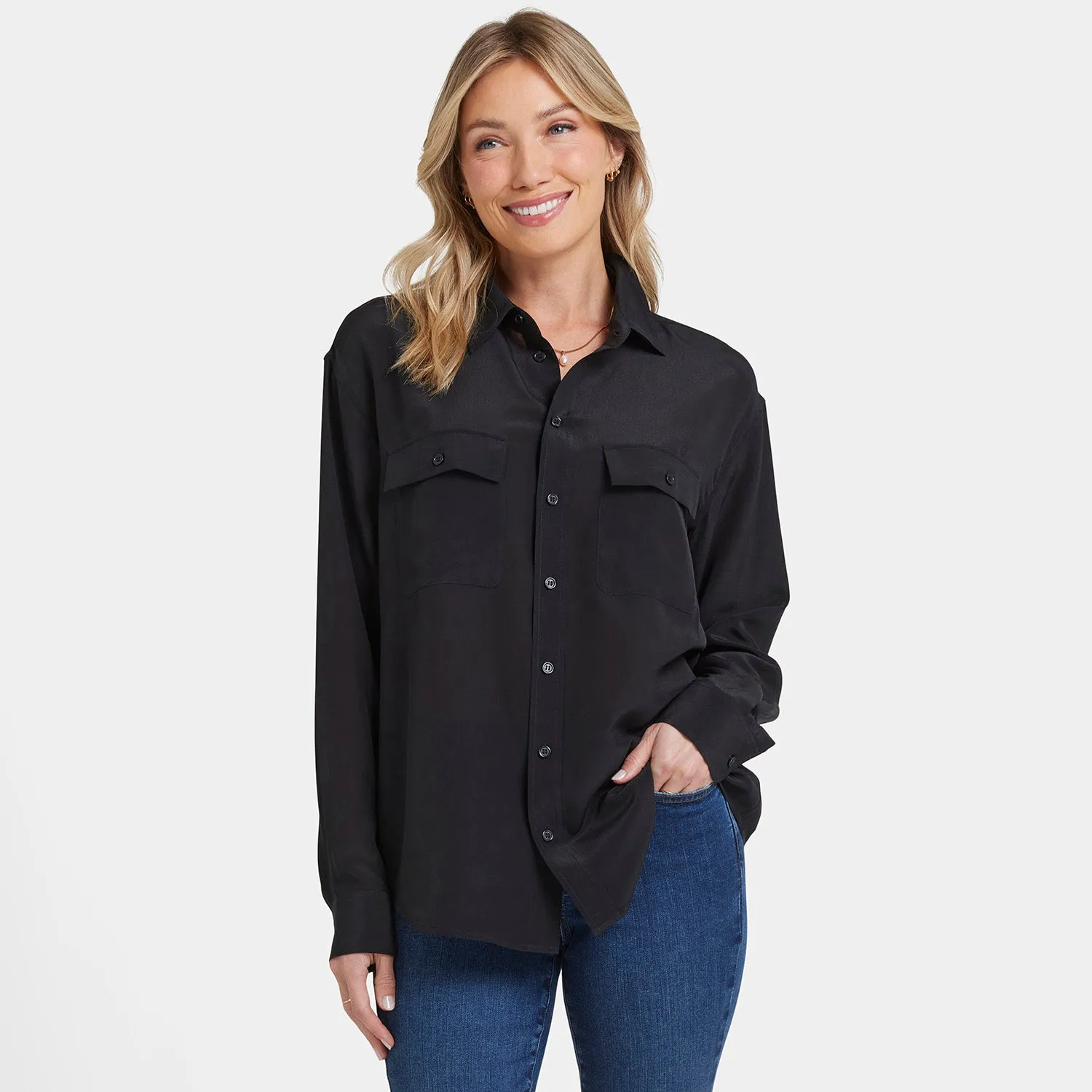 Lauren Silk Blouse - Black