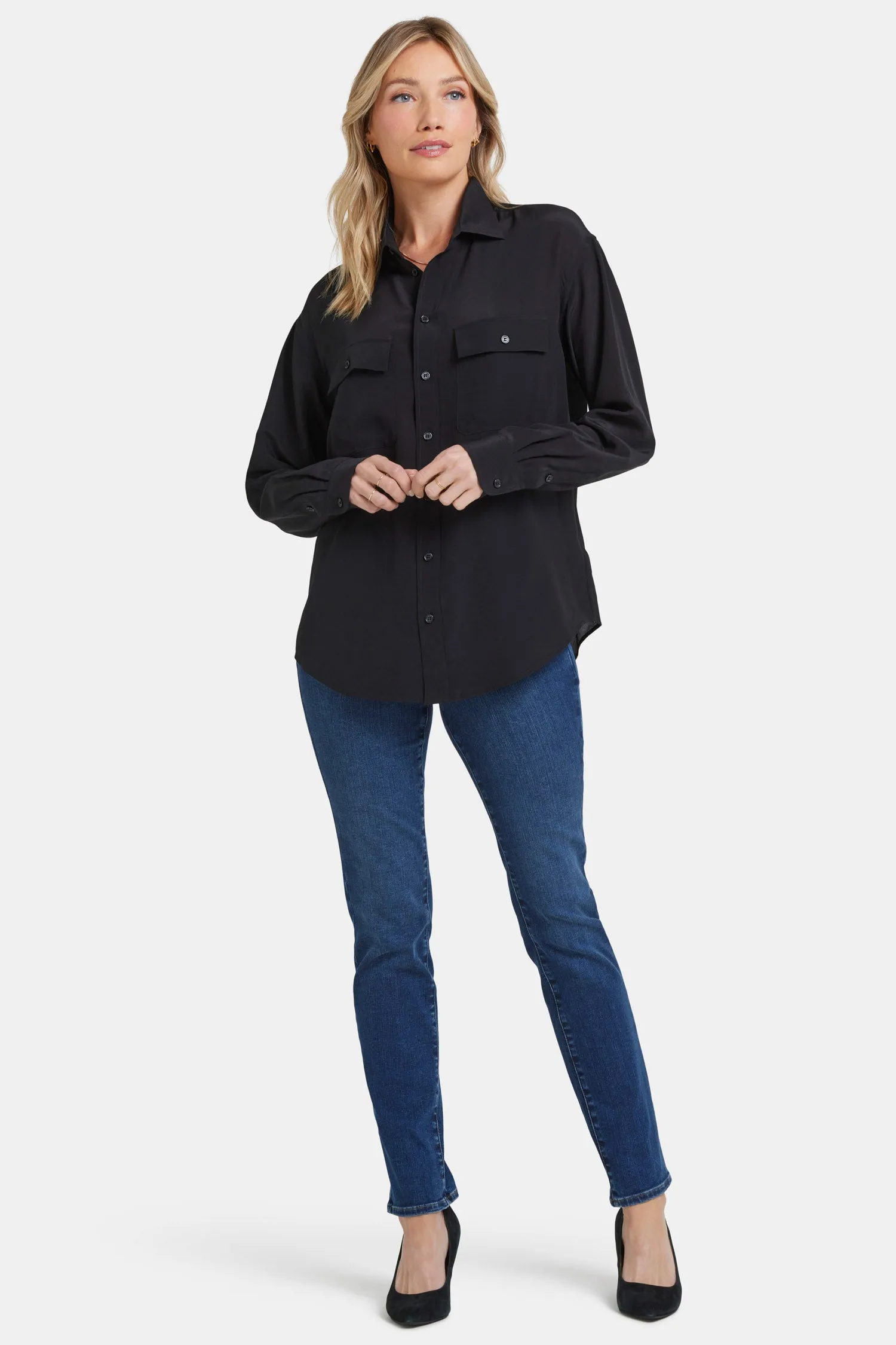 Lauren Silk Blouse - Black
