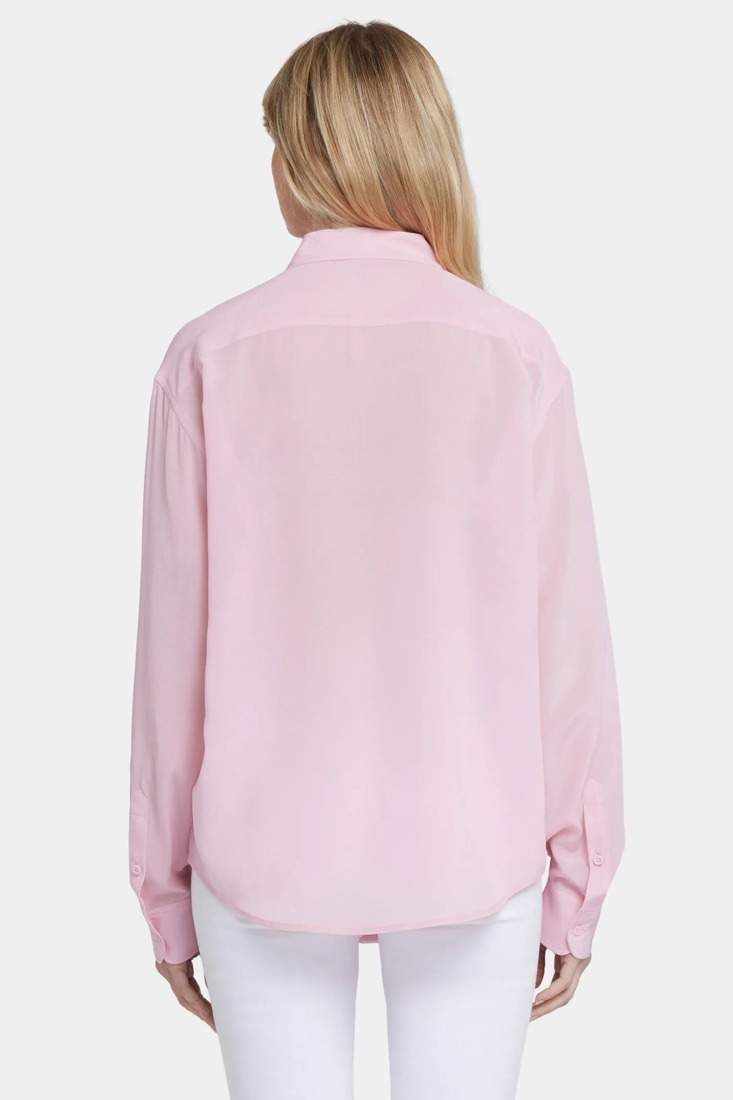 Lauren Silk Blouse - Pink Nectar