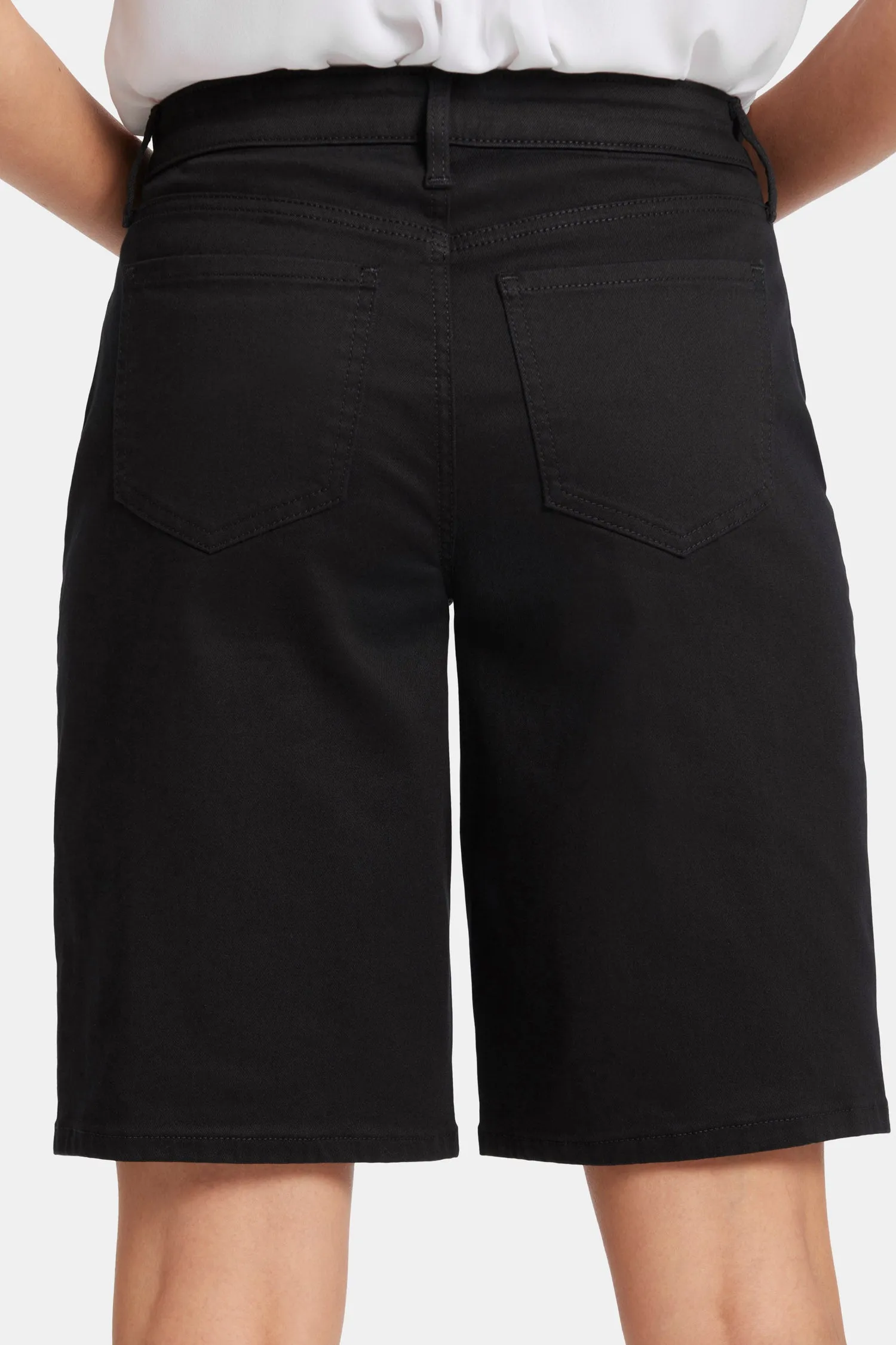 Lilly Boyfriend Denim Shorts - Black