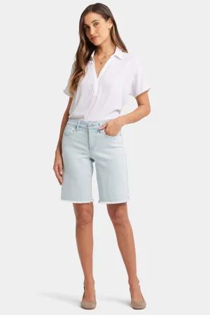 Lilly Boyfriend Denim Shorts - Glacier Frost