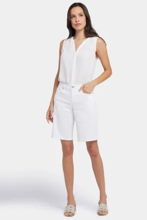 Lilly Denim Shorts - Optic White