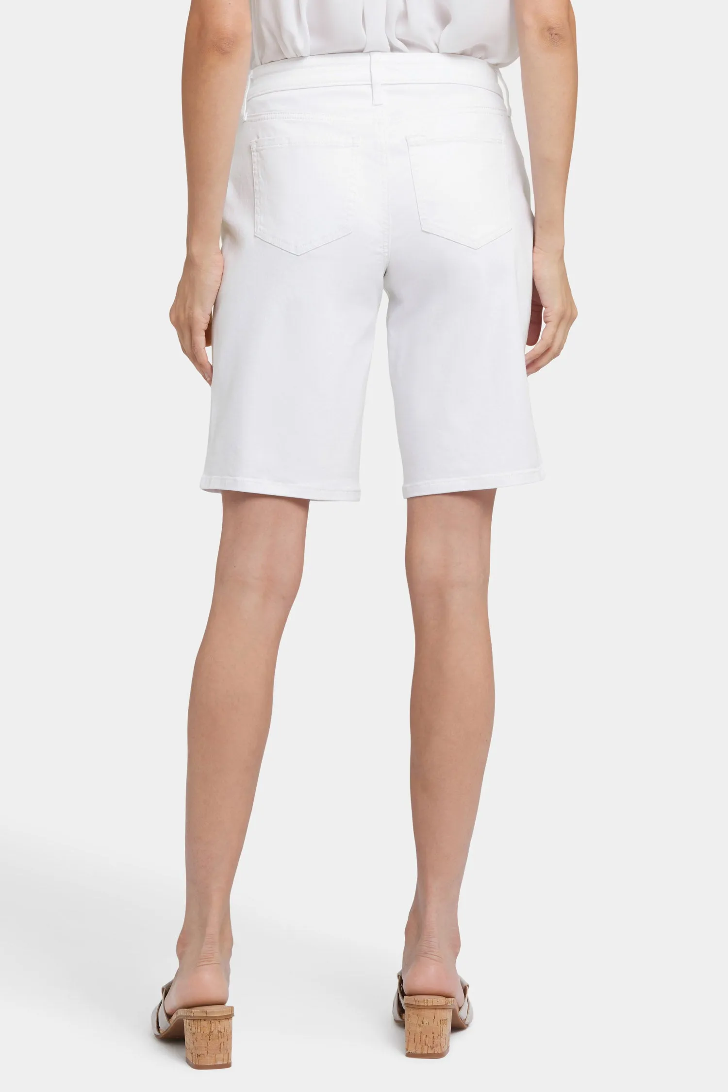 Lilly Denim Shorts - Optic White