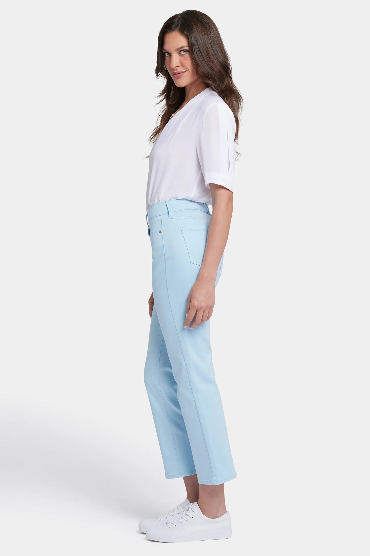 Marilyn Straight Ankle Jeans - Aquatic