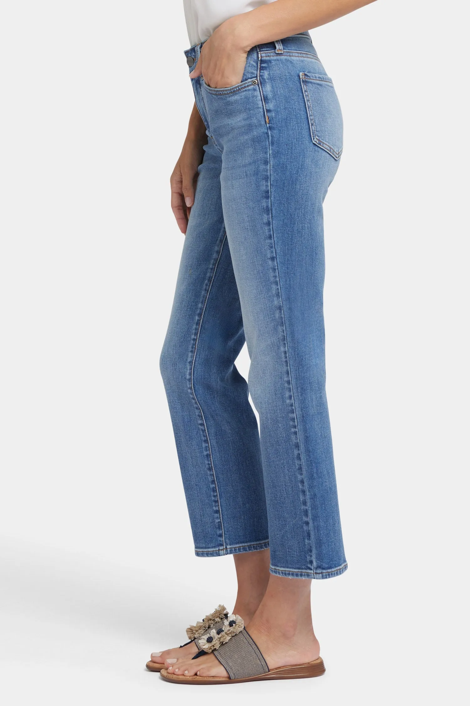 Marilyn Straight Ankle Jeans - Barcelona Breeze