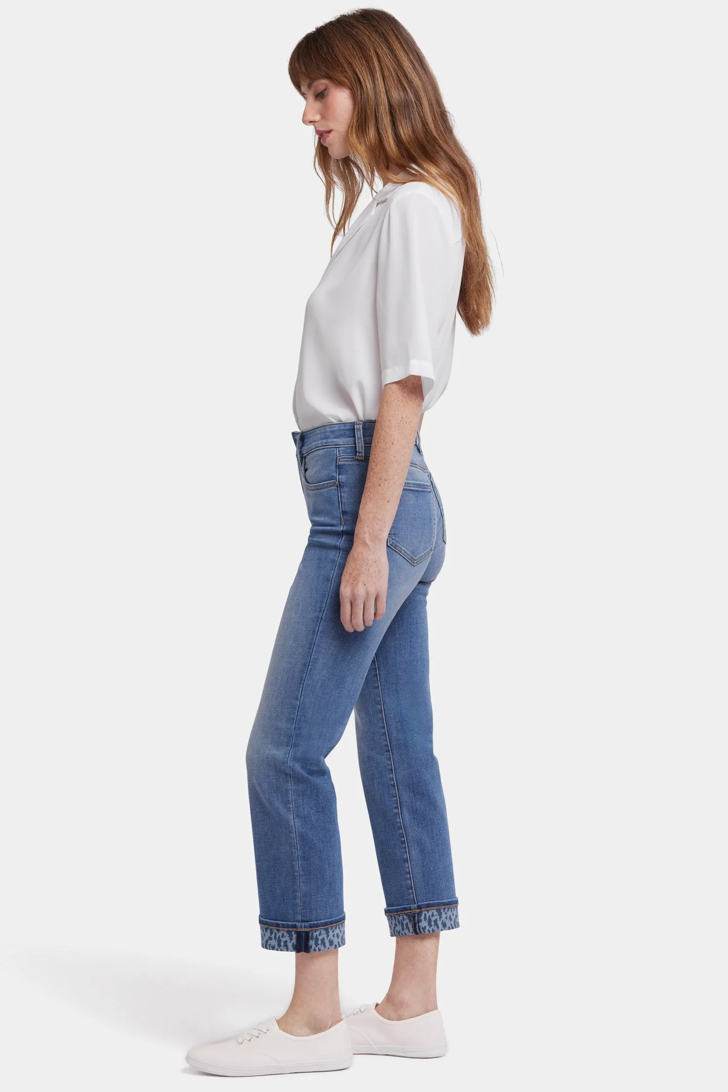 Marilyn Straight Ankle Jeans - Barcelona Breeze