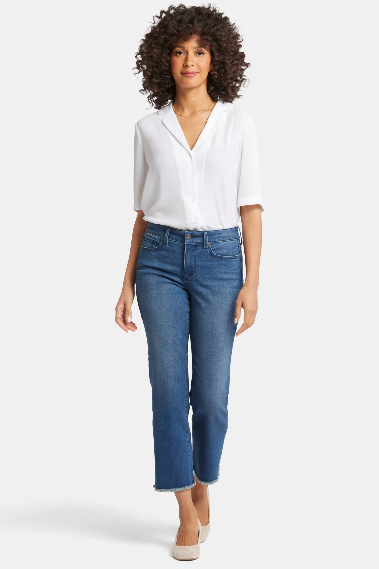 Marilyn Straight Ankle Jeans - Blue Ridge