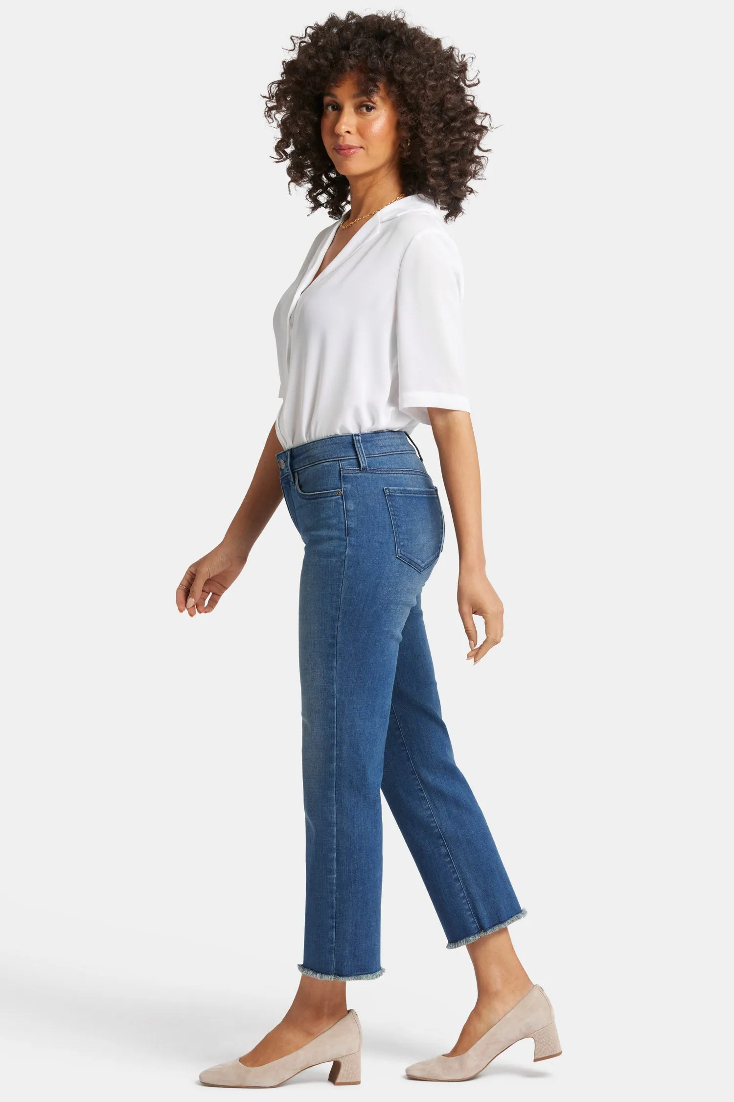 Marilyn Straight Ankle Jeans - Blue Ridge