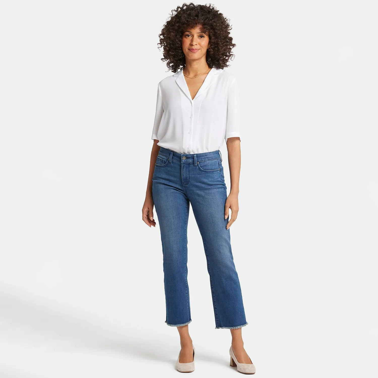Marilyn Straight Ankle Jeans - Blue Ridge