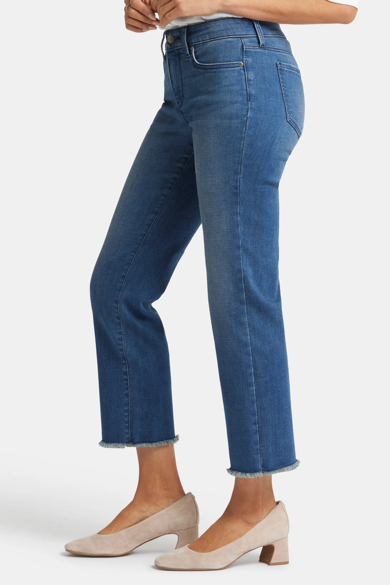 Marilyn Straight Ankle Jeans - Blue Ridge