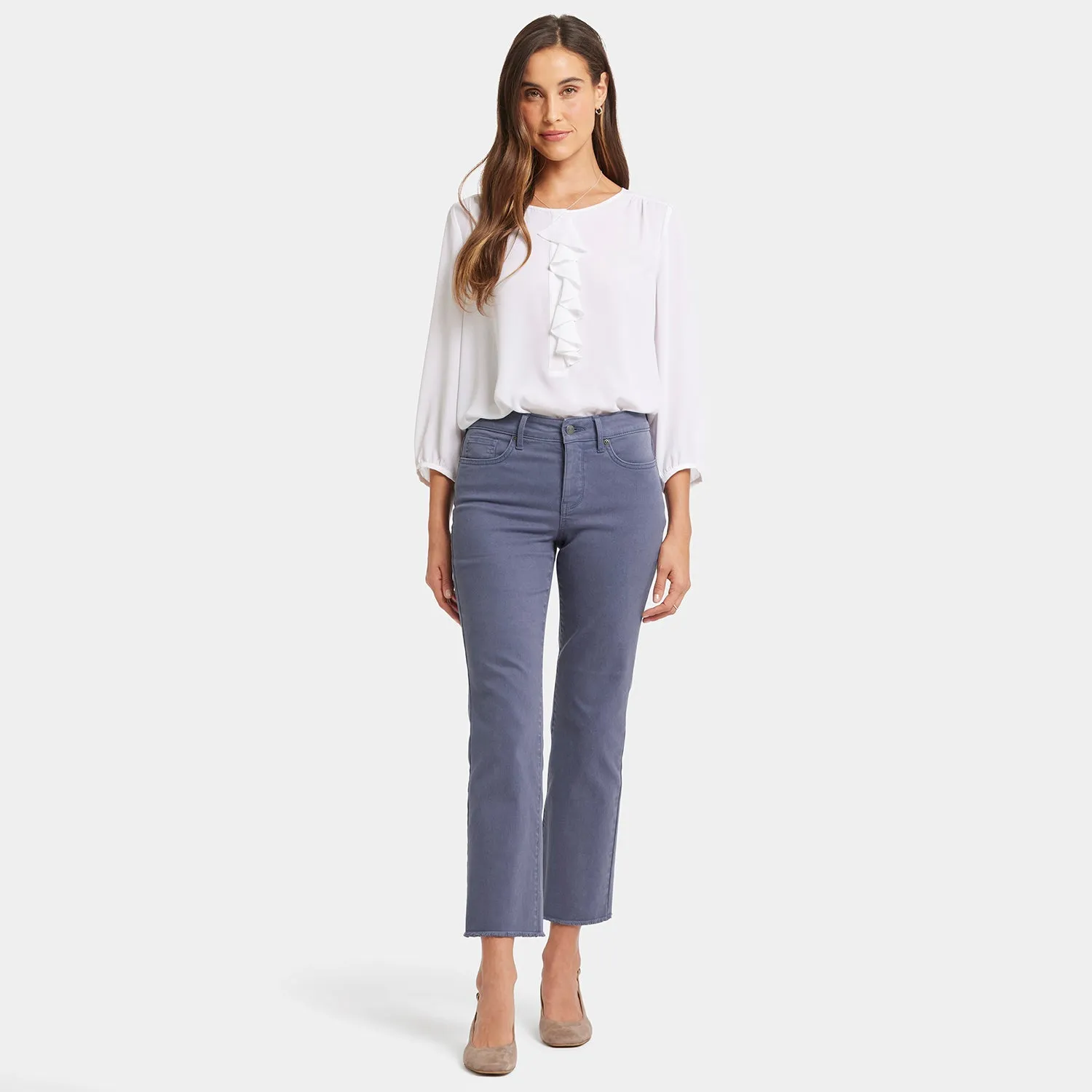 Marilyn Straight Ankle Jeans - Cascade Lake