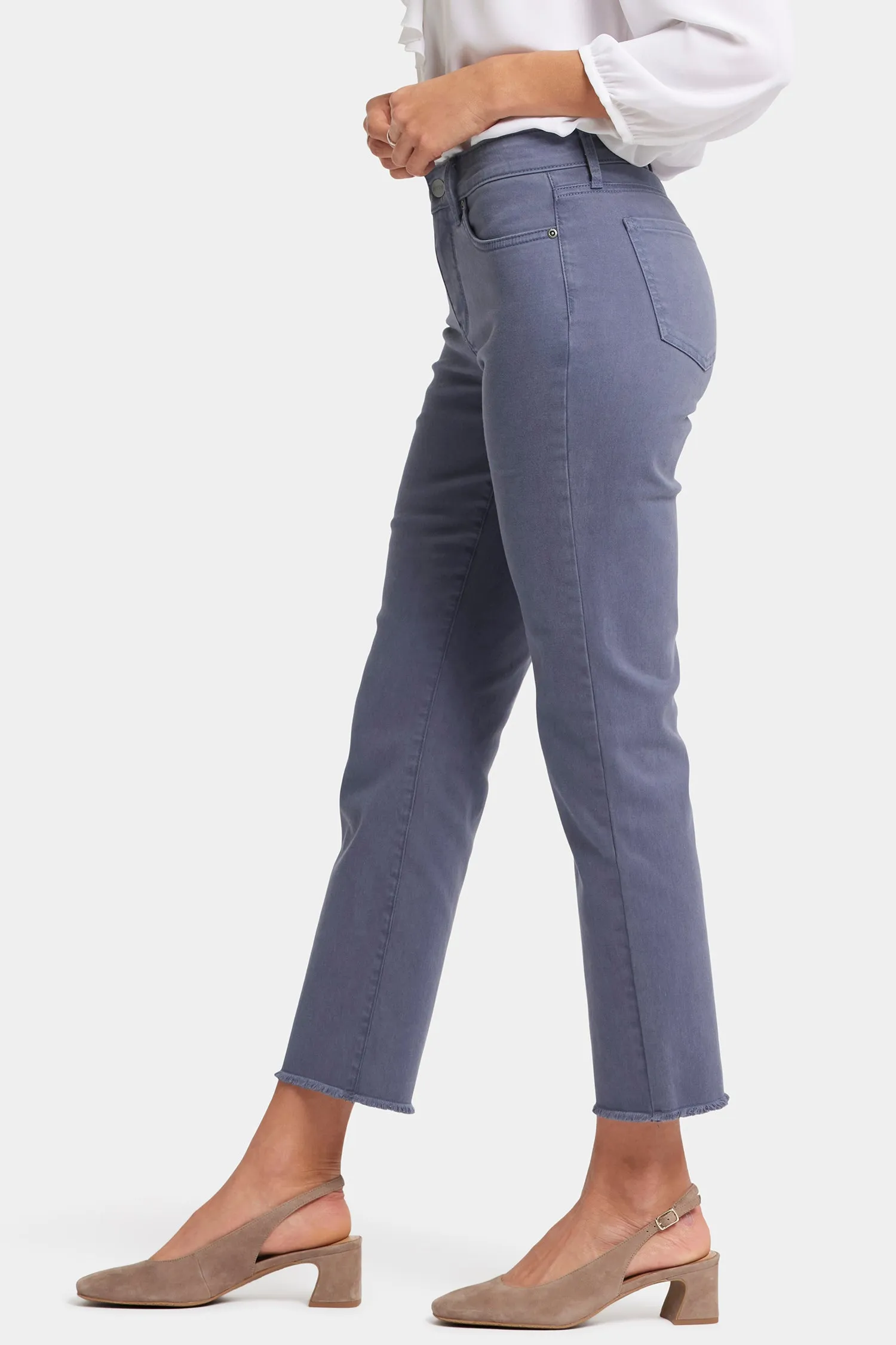 Marilyn Straight Ankle Jeans - Cascade Lake
