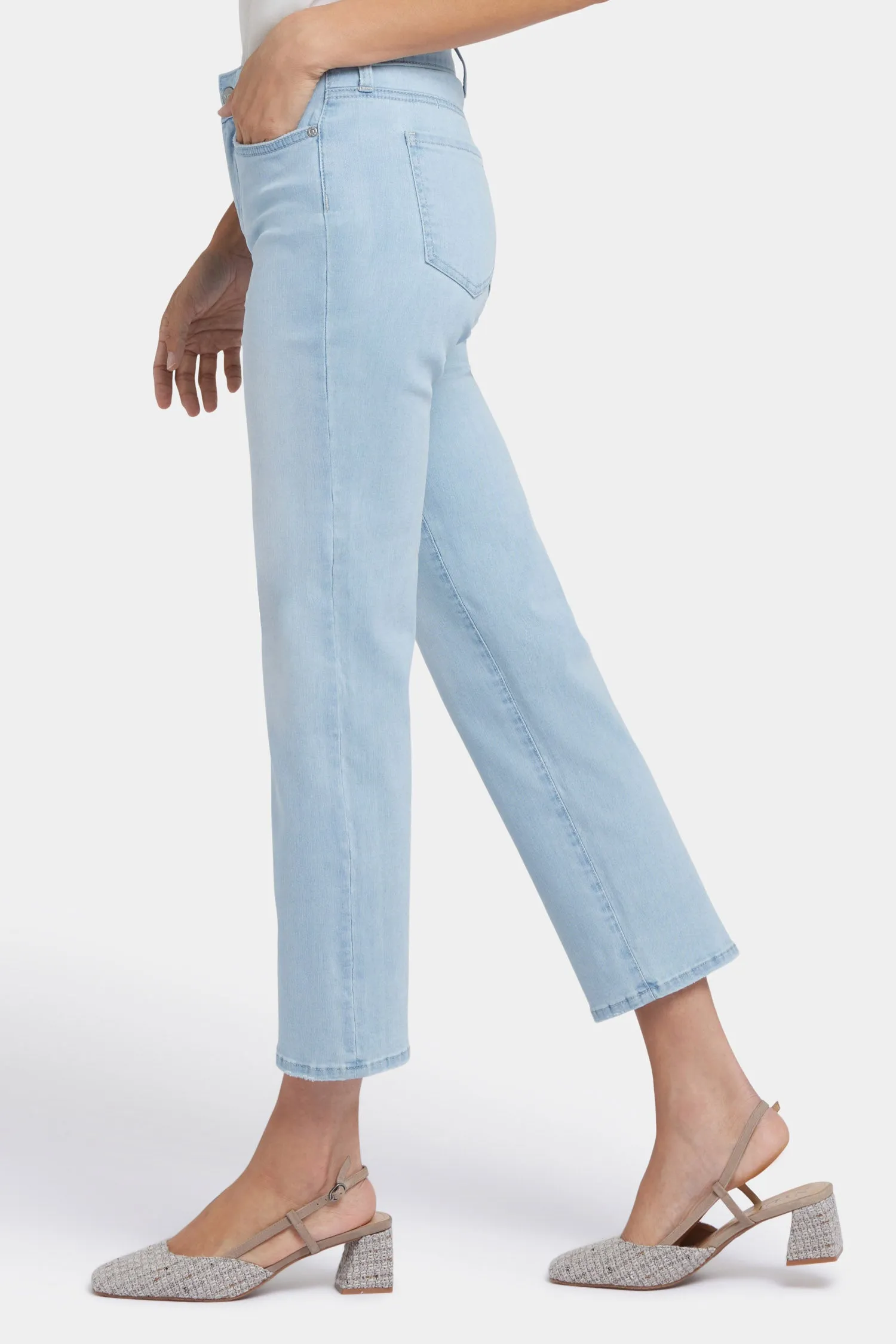 Marilyn Straight Ankle Jeans - Clear Waters