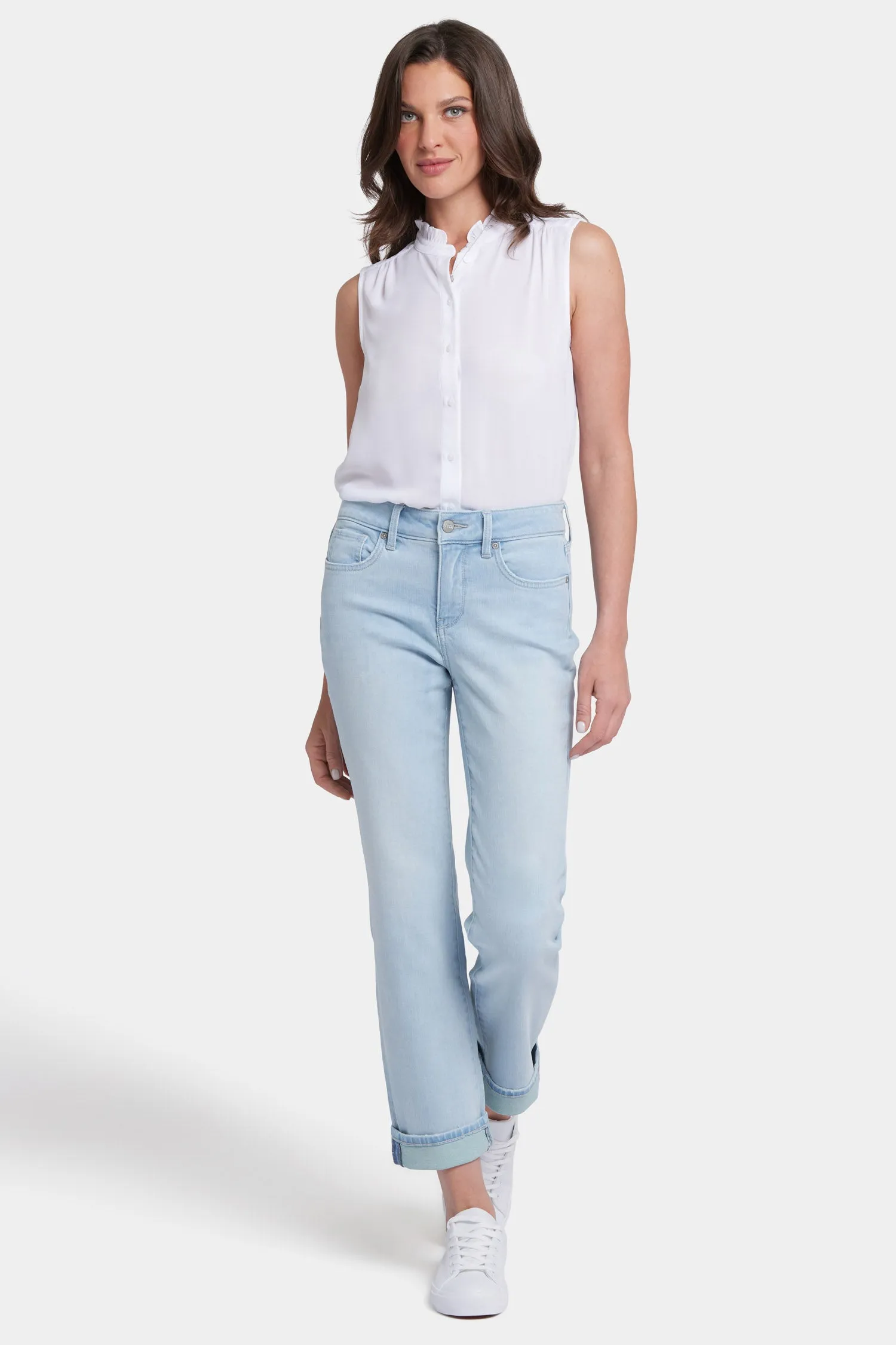 Marilyn Straight Ankle Jeans - Clear Waters