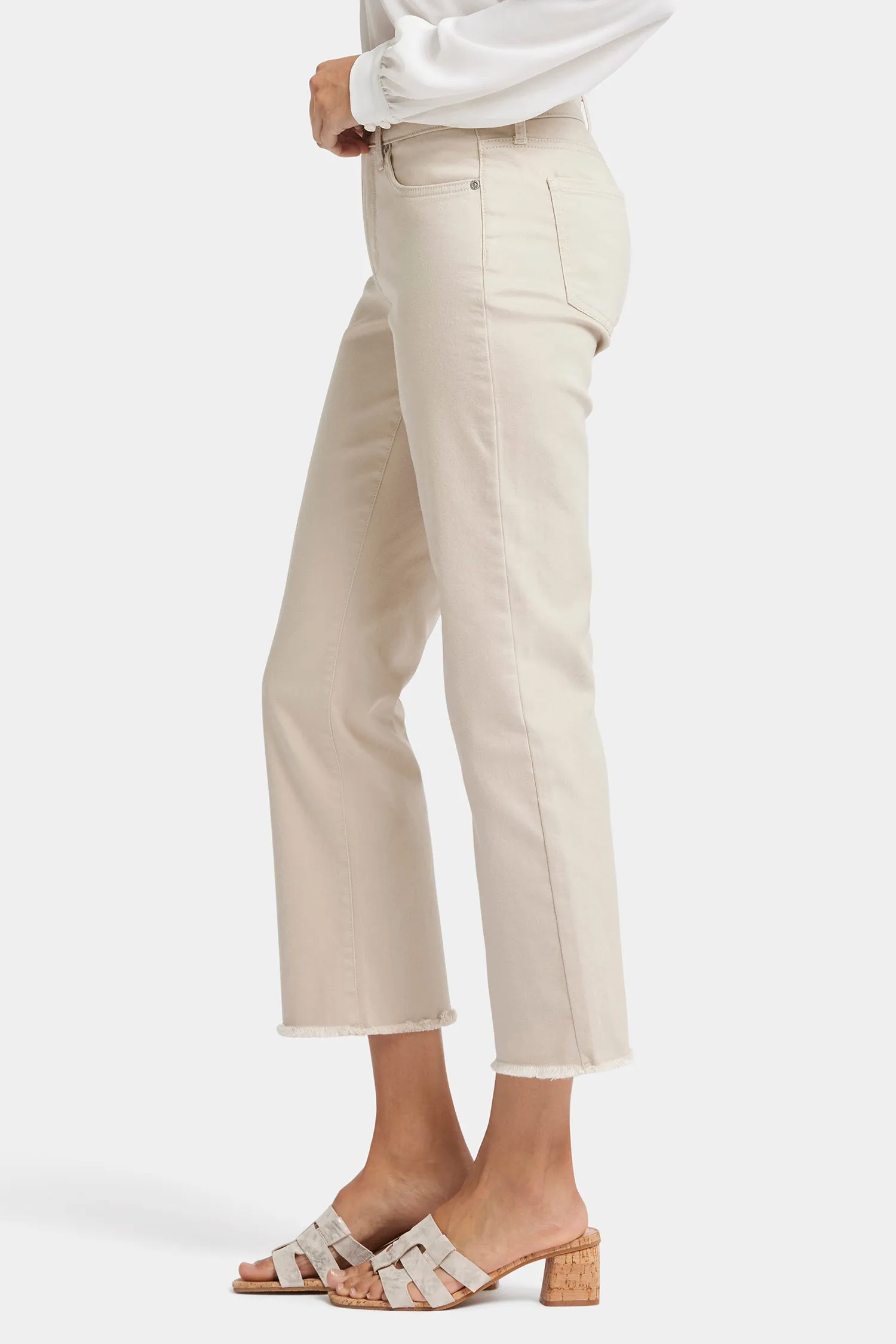 Marilyn Straight Ankle Jeans - Feather