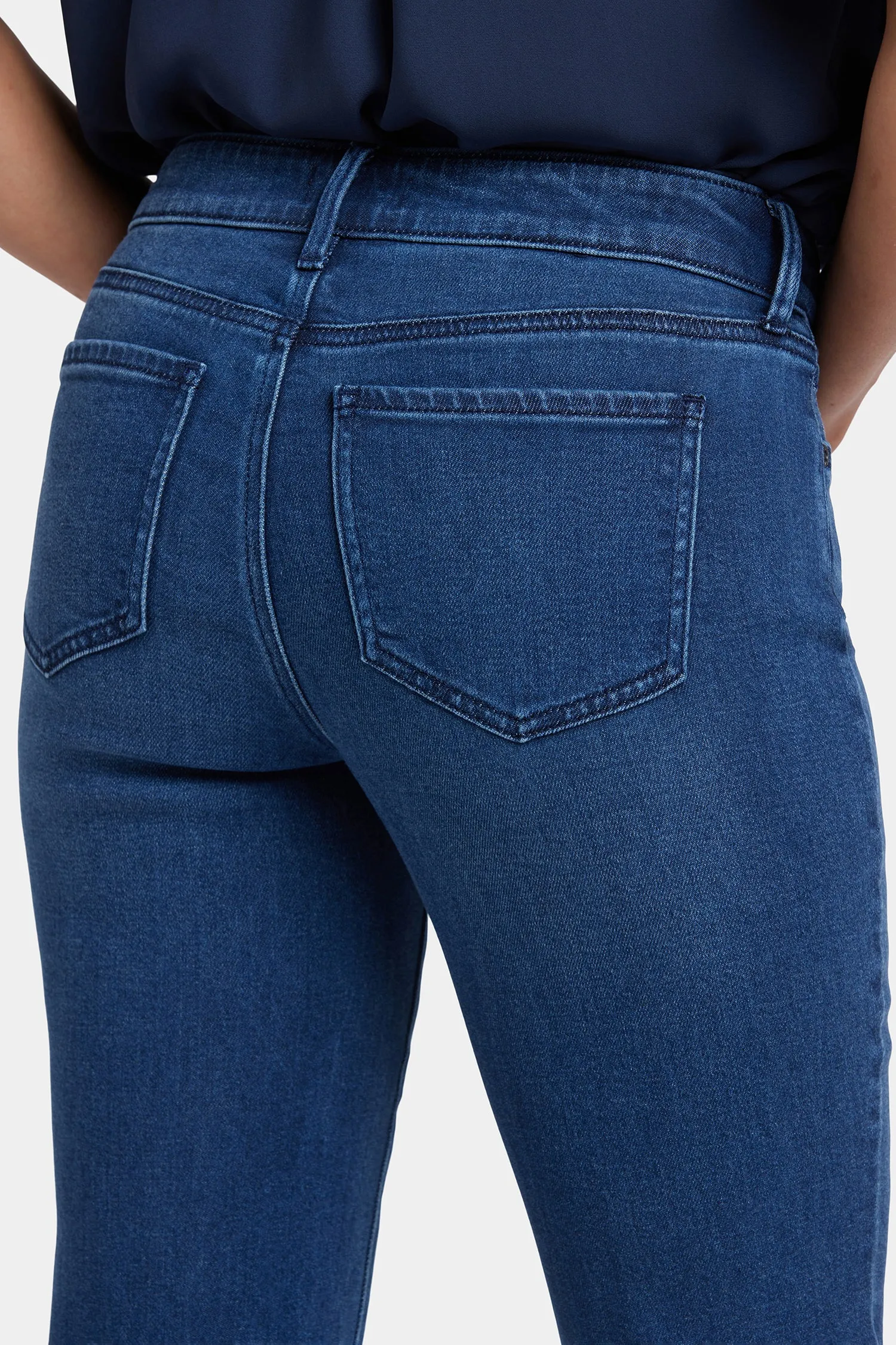 Marilyn Straight Ankle Jeans - Ibiza Blues