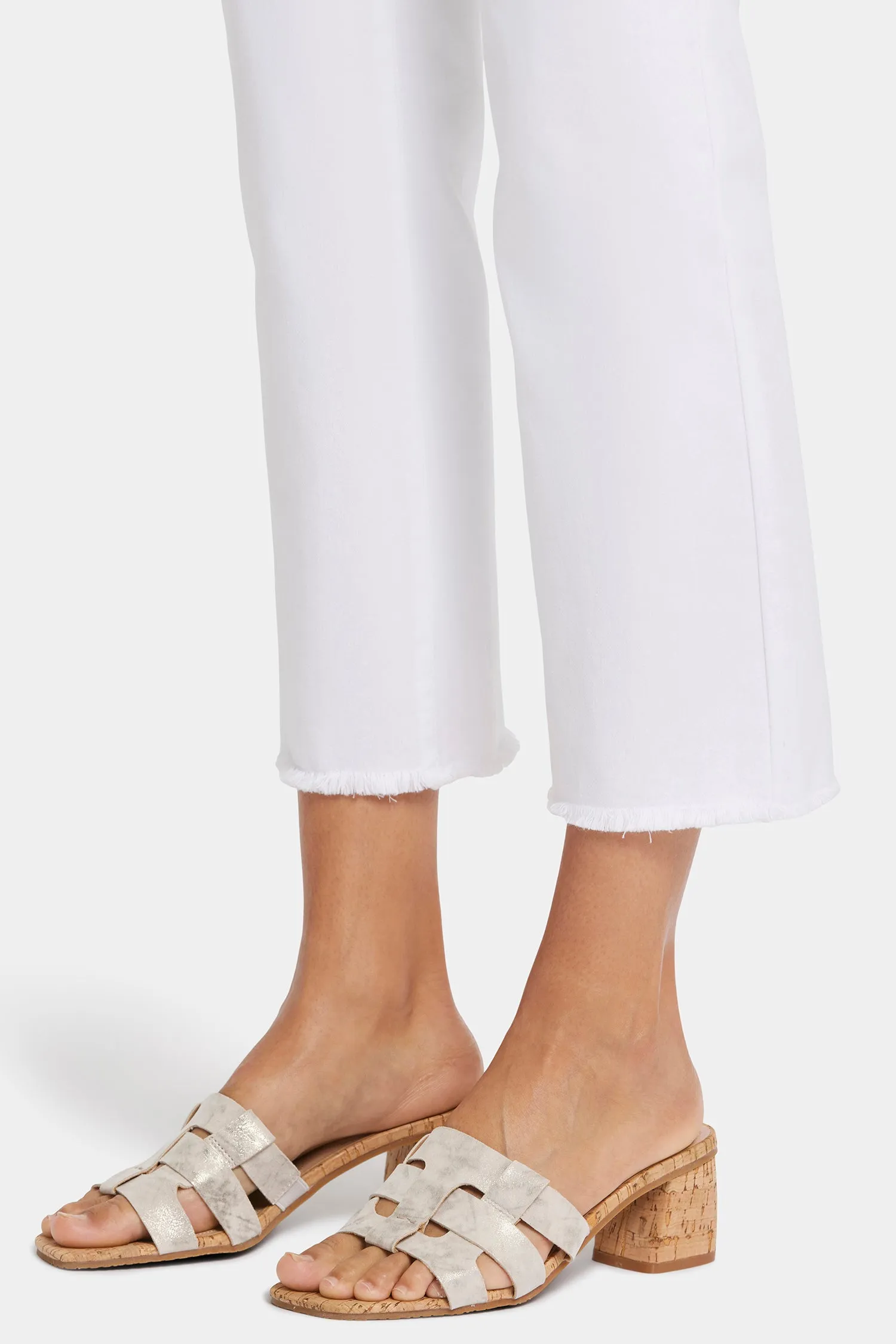 Marilyn Straight Ankle Jeans - Optic White