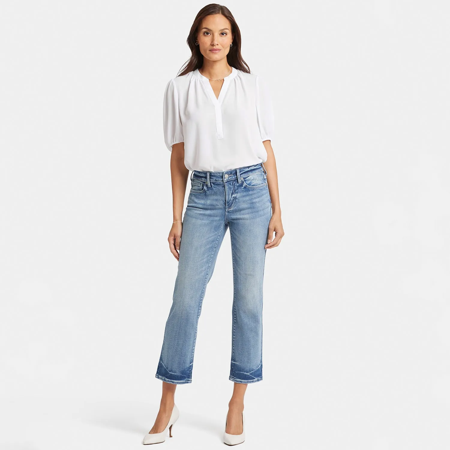 Marilyn Straight Ankle Jeans - Torrent Peak
