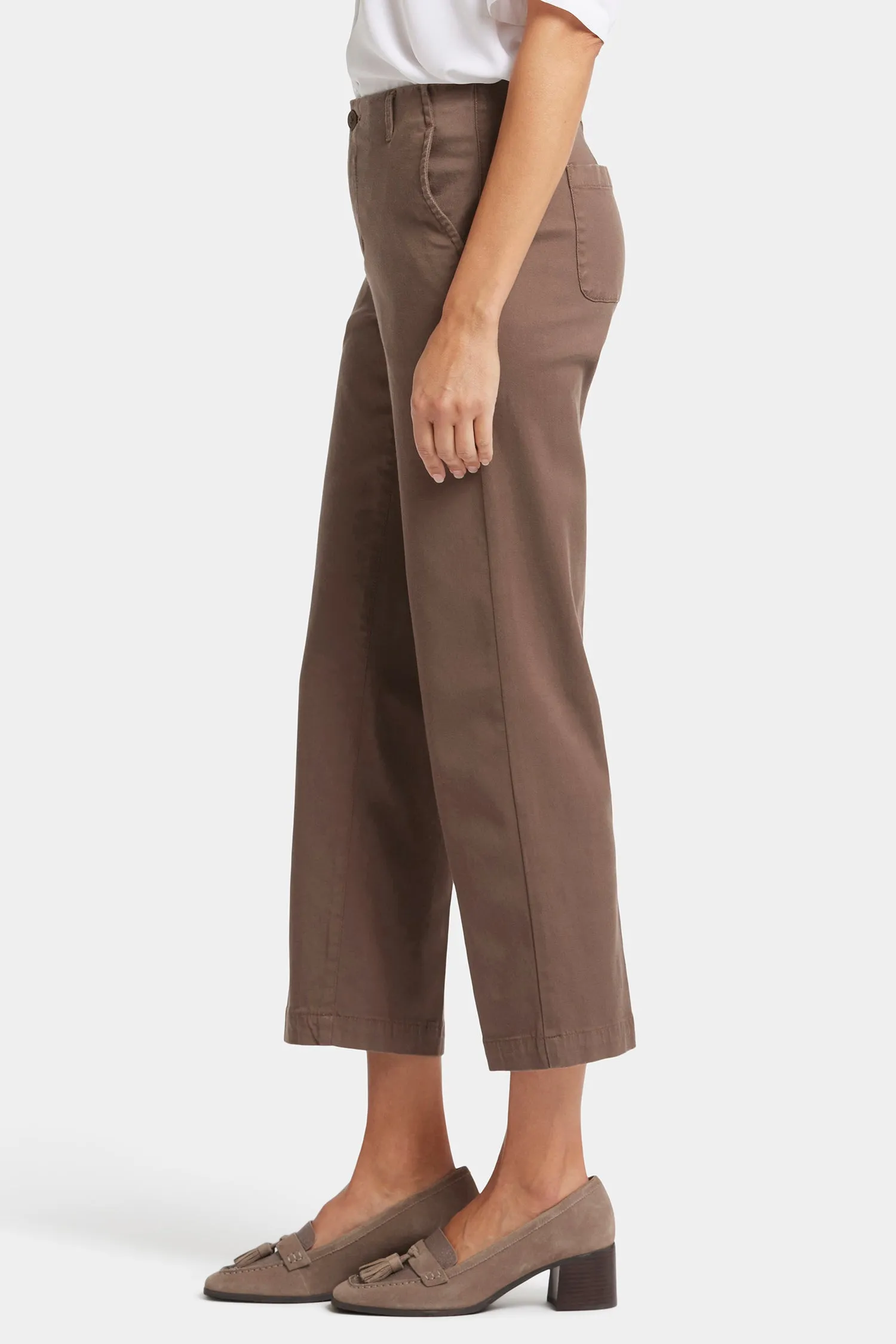 Marilyn Straight Ankle Pants - Dark Wood