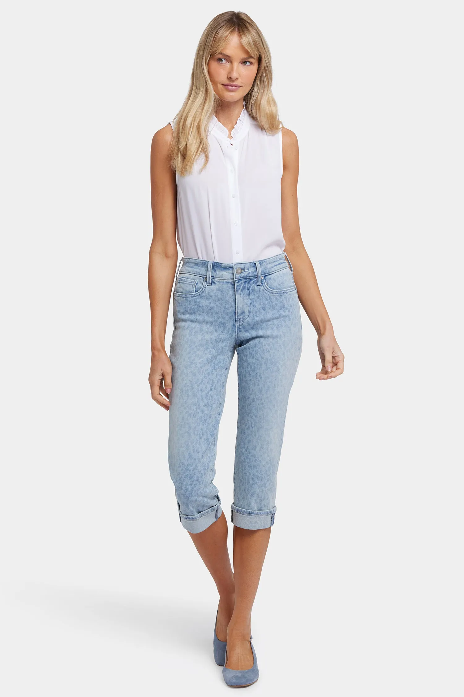 Marilyn Straight Crop Jeans - Alpine Spirit
