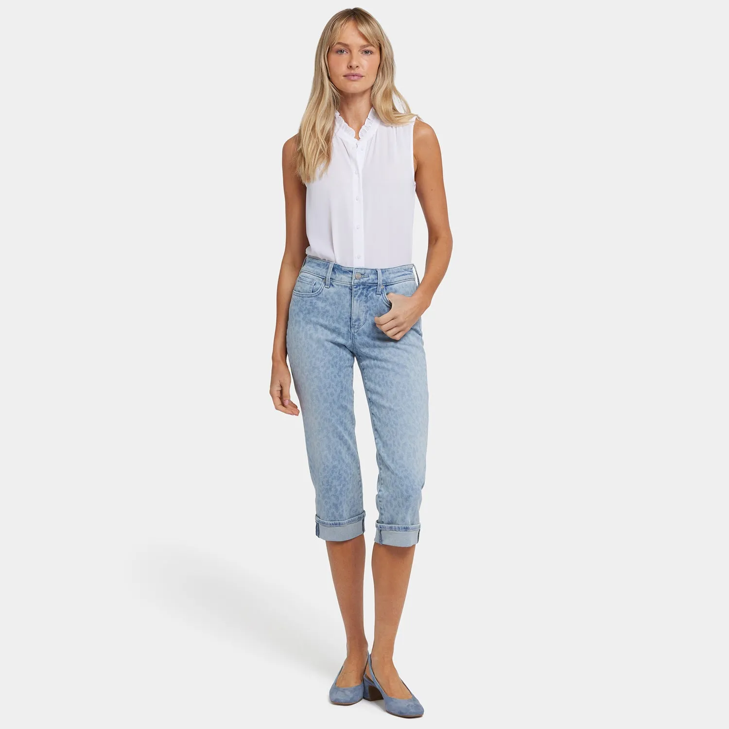 Marilyn Straight Crop Jeans - Alpine Spirit