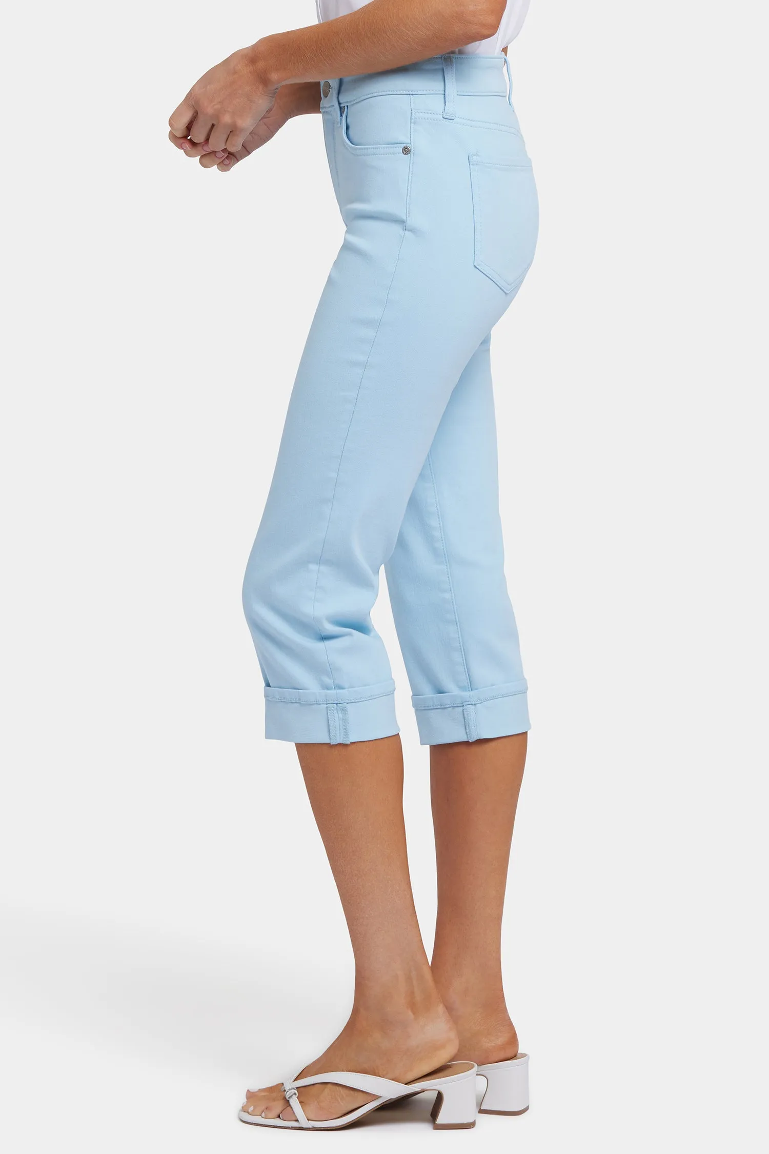 Marilyn Straight Crop Jeans - Aquatic