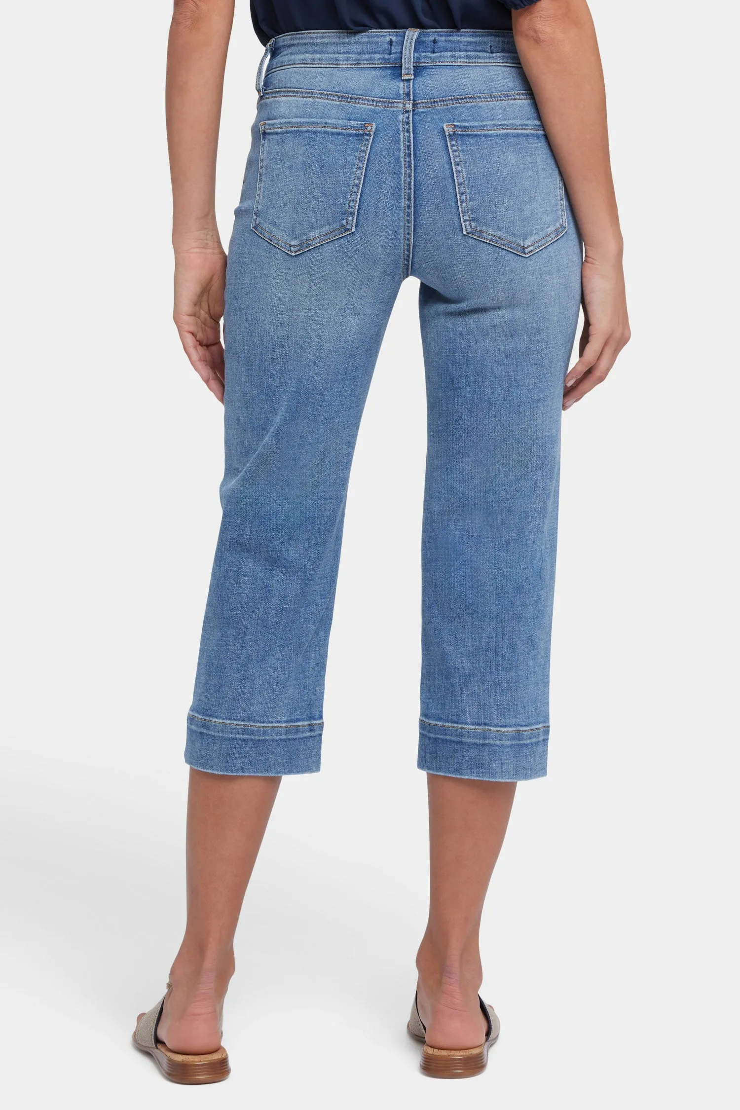 Marilyn Straight Crop Jeans - Barcelona Breeze